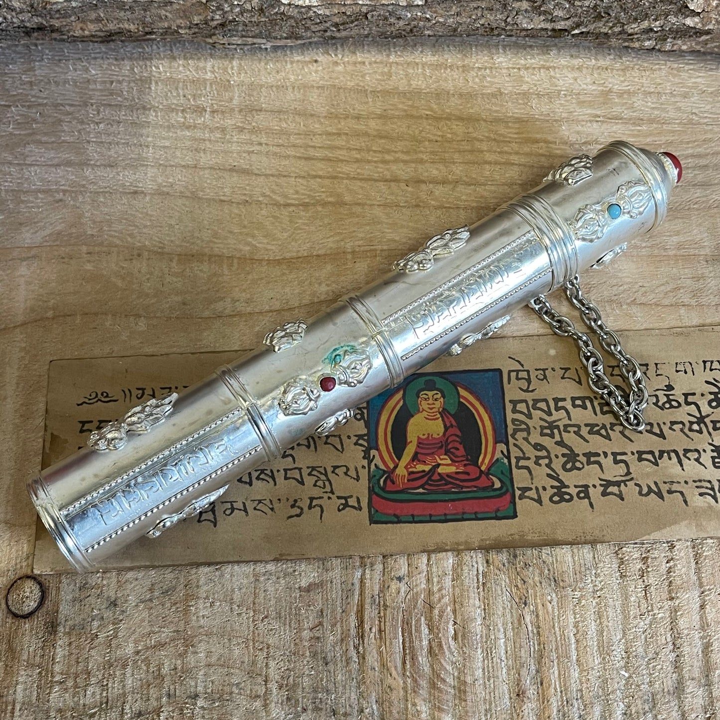 Tibetan Incense Holder Cylinder incense Holder