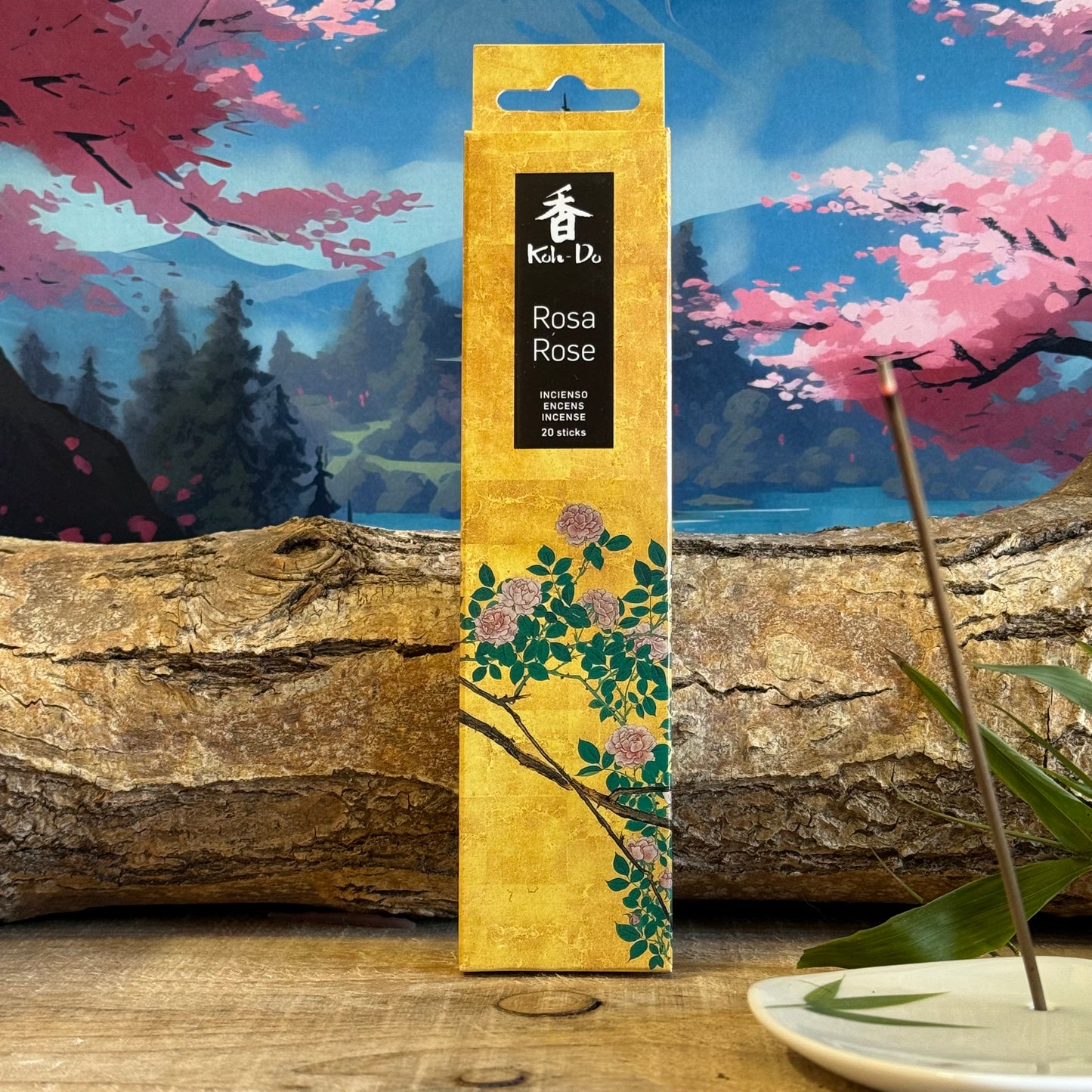 Koh-Do Rose Incense offers a deep, sensual floral fragrance that evokes warmth, joy, and affection. Infused with the exquisite essence of Bulgarian Damask Rose—often called "liquid gold"—this incense creates an inviting and comforting atmosphere. Notes of plum blossom, cherry blossom, and lily of the valley enhance its rich bouquet, bringing the freshness of spring into your space. With a refined, low-smoke burn, this heartwarming scent is perfect for gatherings, relaxation, or simply lifting the spirit.