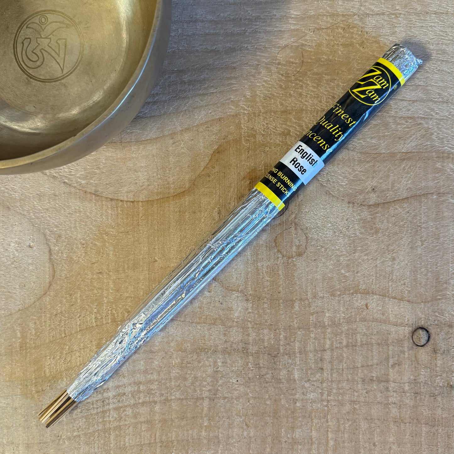 Zam Zam English Rose Incense Sticks are hand rolled using the finest natural ingredients to create a soft, elegant, and beautifully floral rose fragrance. Crafted on pure bamboo sticks coated with a traditional blend of cypress, tabu bark, and Chinese juniper, each stick is infused with high quality essential and perfumed oils, then foil wrapped to preserve freshness.