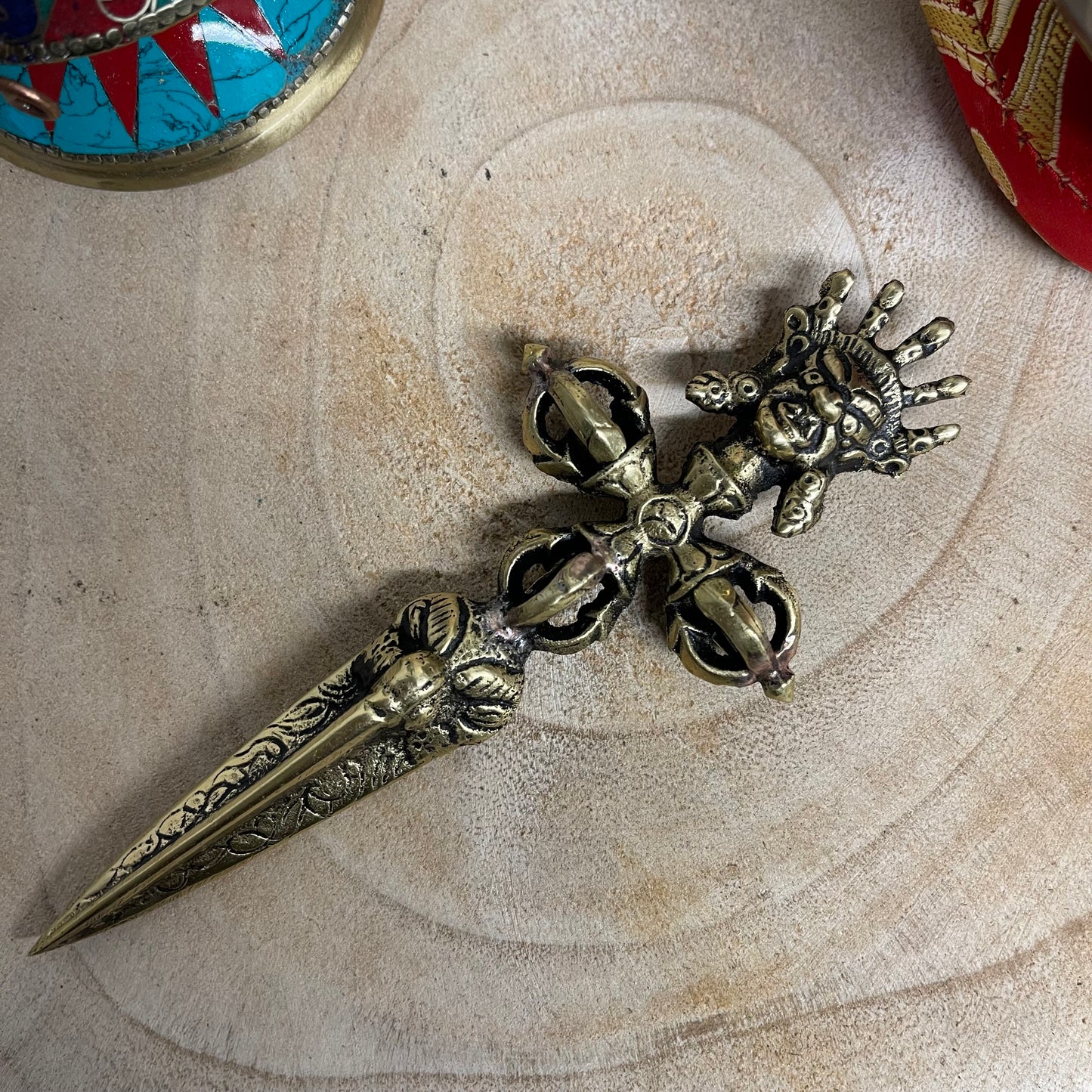 Fine Metal Phurba - Bhairab Buddhist Ritual items