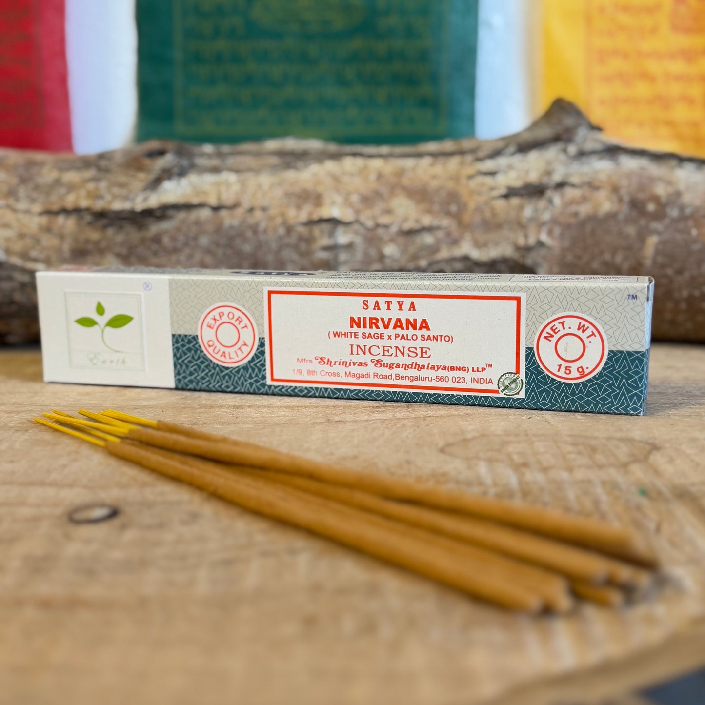 Satya Earth Nirvana Incense offers a harmonious blend of white sage and palo santo, designed to create a calming and balanced environment. Known for their powerful properties, white sage purifies the air and promotes clarity, while palo santo helps to alleviate stress and restore serenity. This exquisite fragrance captures the essence of the season, elevating your space with a touch of nature’s magic.