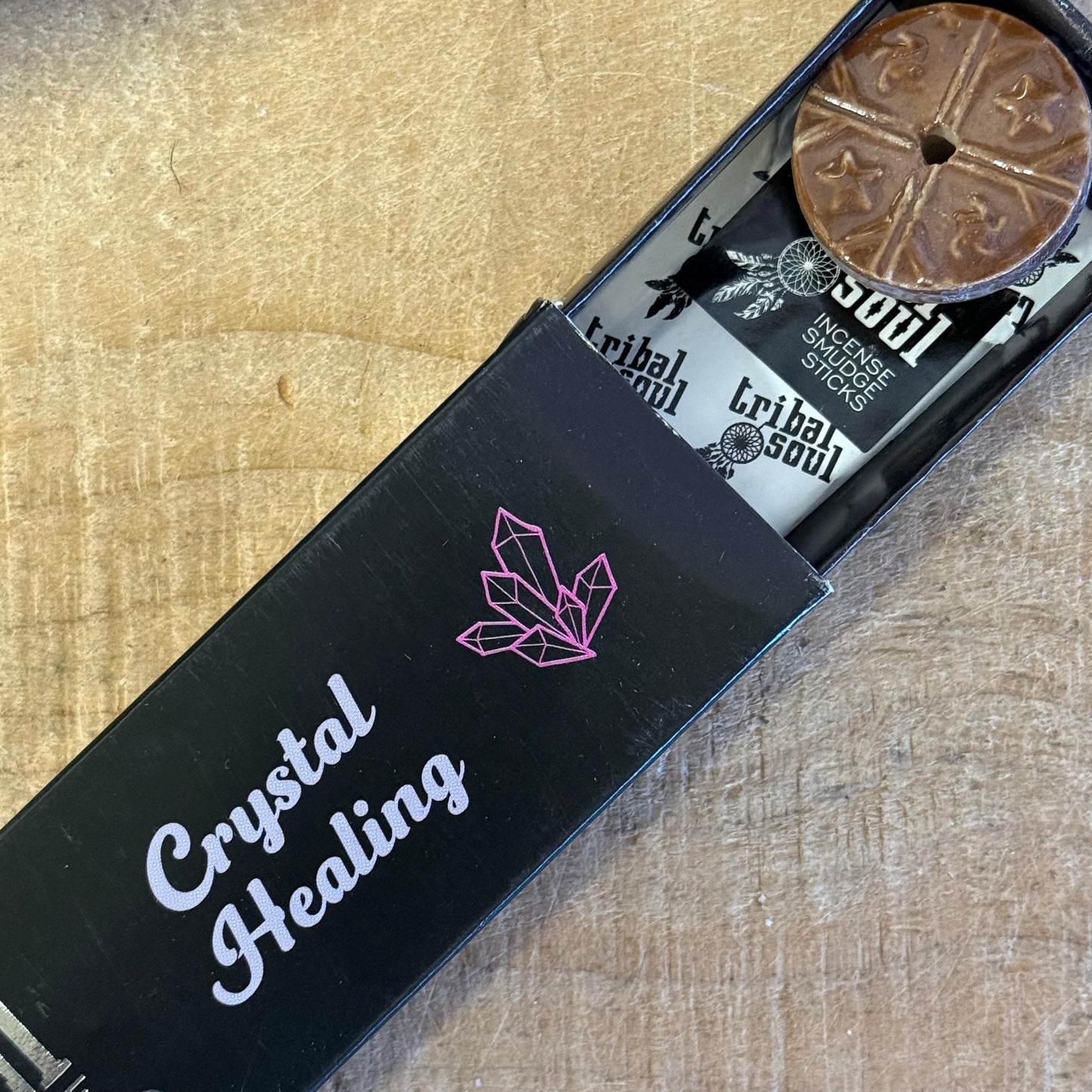 Tribal Soul Crystal Healing Incense – Energy Cleansing with Sacred Stone (15g)