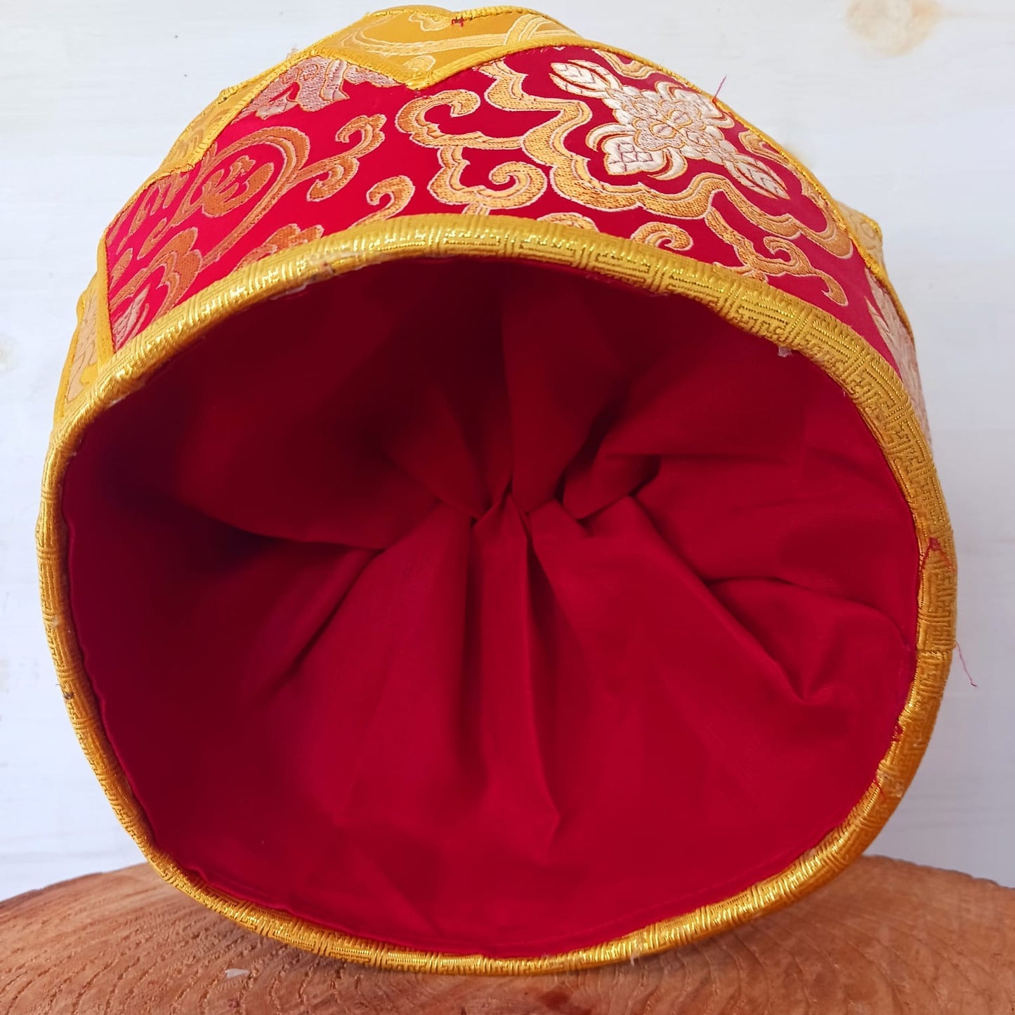 Tibetan Ceremonial Karma Pa Monk Hat Nyingma Sect