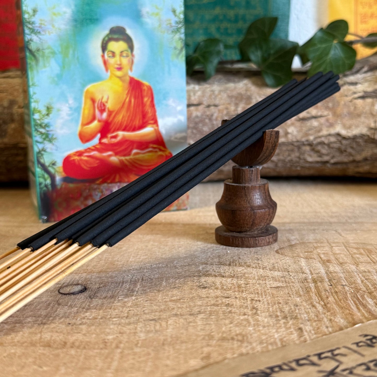 Lord Buddha Incense Sticks – Tranquility in Every Stick
Create a serene and calming atmosphere with Lord Buddha Incense Sticks, inspired by traditional recipes. Designed for meditation, relaxation, and spiritual practices, these incense sticks offer a soothing aroma that promotes inner peace and mindfulness.
Ideal for Meditation & Relaxation – Helps create a peaceful ambiance.
Authentic Indian Craftsmanship – Made by Hari Darshan in Bangalore, India.
Long-Lasting Fragrance – Each pack contains 20 stic