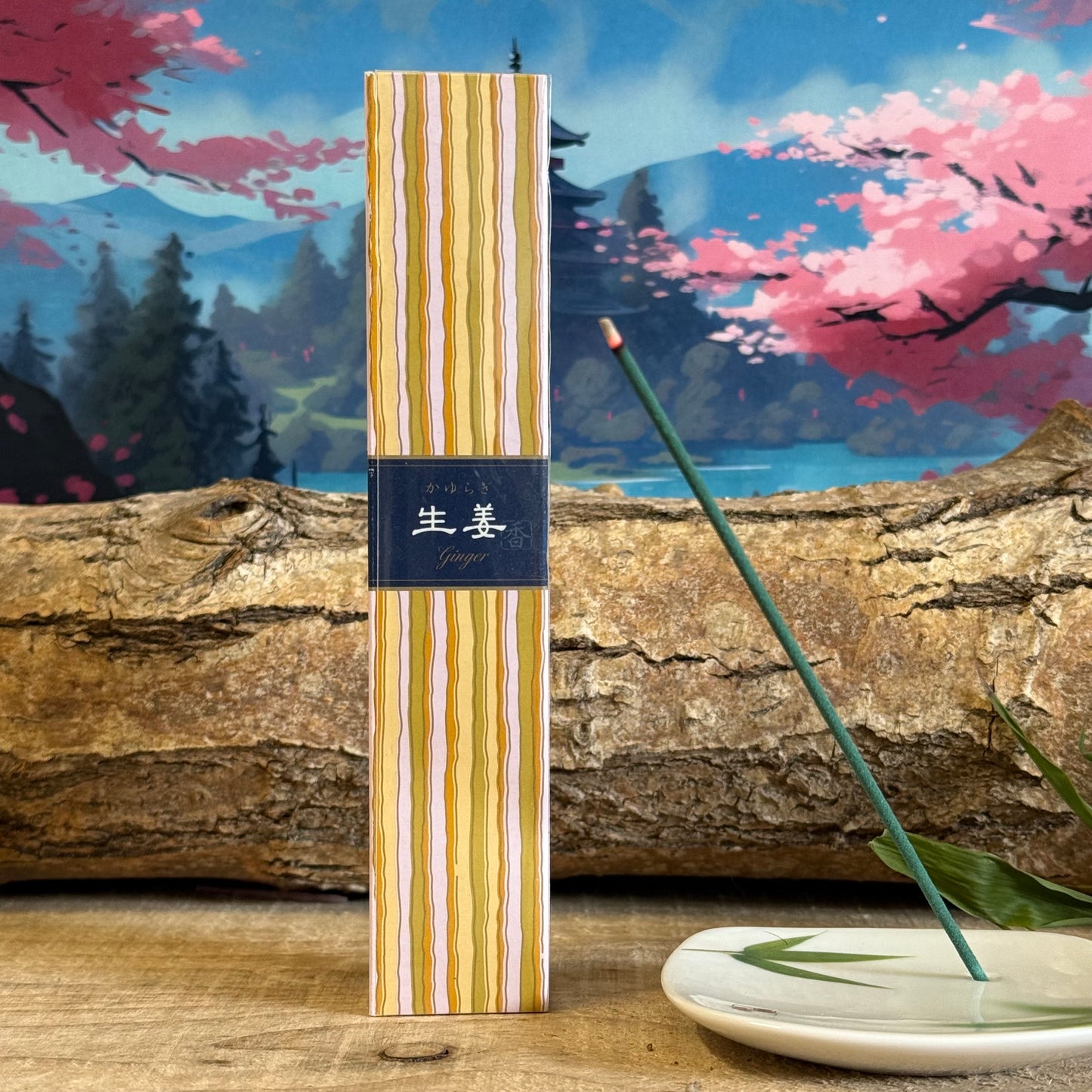 Kayuragi Ginger Incense (40 Sticks)
Experience the invigorating and refreshing aroma of Kayuragi Ginger Incense. Made with high-quality ingredients, this incense captures the warm, spicy scent of ginger, creating an energizing atmosphere perfect for relaxation, meditation, or enhancing your home environment.
The aromatic notes of ginger will fill the space with a vibrant, uplifting fragrance, promoting focus and clarity while soothing the senses. Ideal for daily use, this incense is a great way to refresh