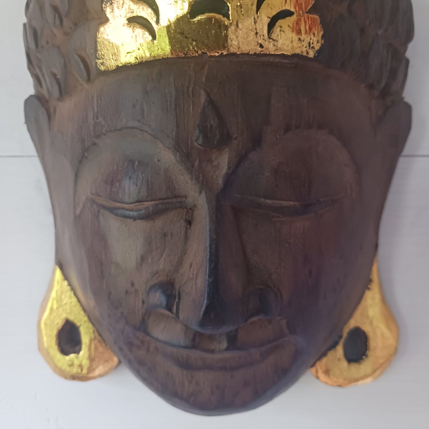 Hand carved Wooden Buddha Mask | Small