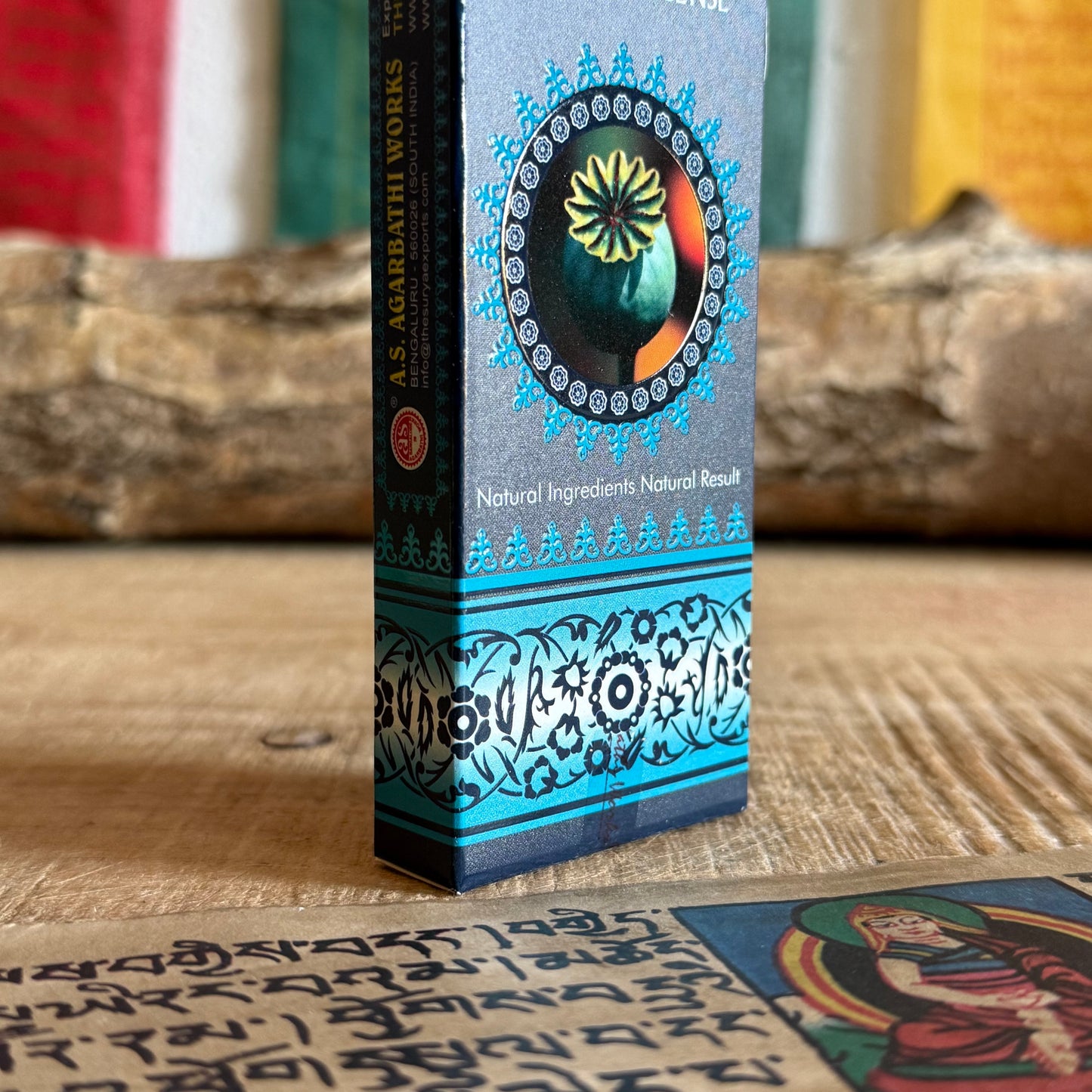 Immerse your senses in the rich and mysterious fragrance of Ayurvedic Masala Opium Incense, a handcrafted blend inspired by ancient Indian ritual and healing tradition. Each stick is hand-rolled using the traditional masala method, combining pure resins, natural herbs, and floral extracts to create a deep, intoxicating aroma that awakens inner stillness.