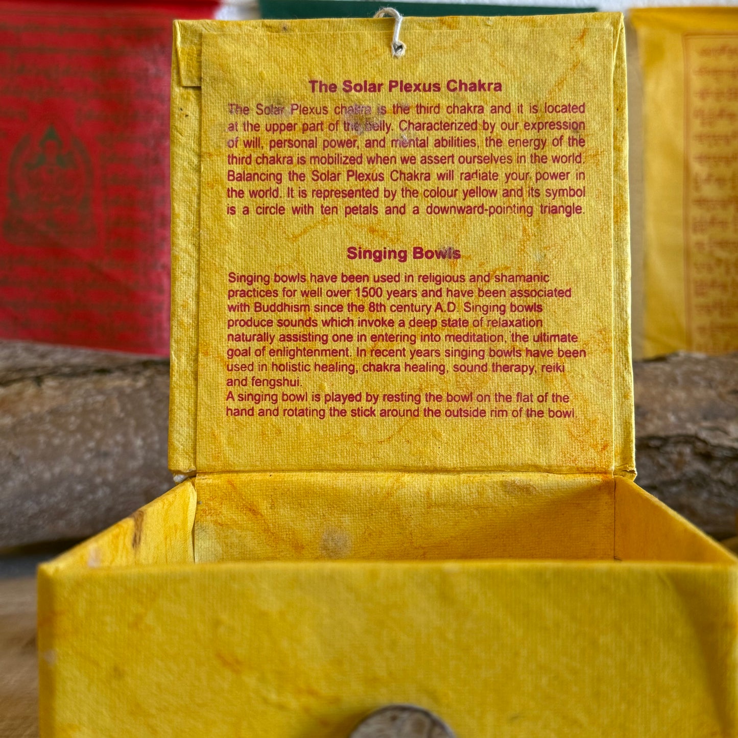 Ignite your inner fire with our Solar Plexus Chakra Singing Bowl. Handcrafted for intention and resonance, this golden-hued bowl is tuned to activate and balance the third chakra—your center of personal power, joy, and self-confidence.
Located just above the navel, the Solar Plexus Chakra (Manipura) governs willpower and emotional balance. When in harmony, it fuels intuition, eases tension, and restores clarity. Associated with the energies of Fire and ruled by the Sun and Mars, this chakra thrives on empo