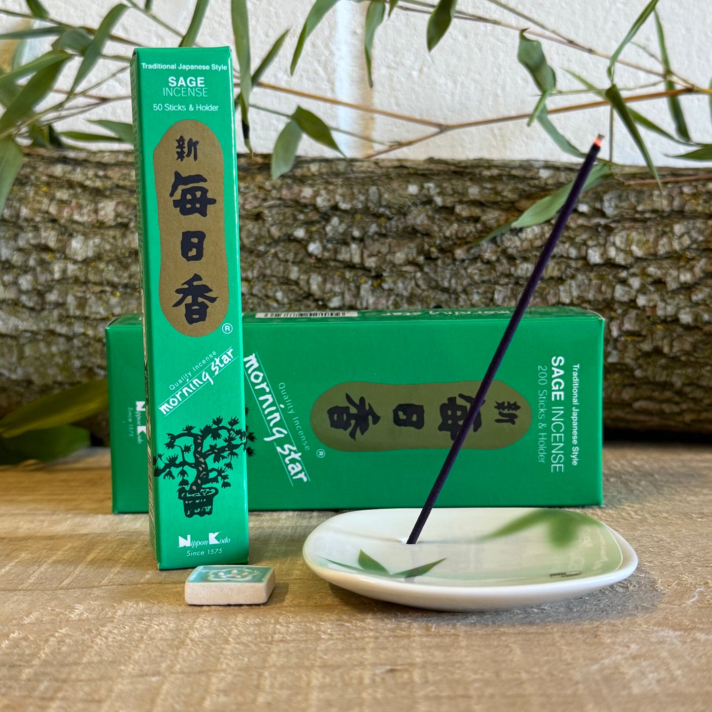 Morning Star White Sage Japanese Incense – 50 Sticks | Purification & Buddhist Incense