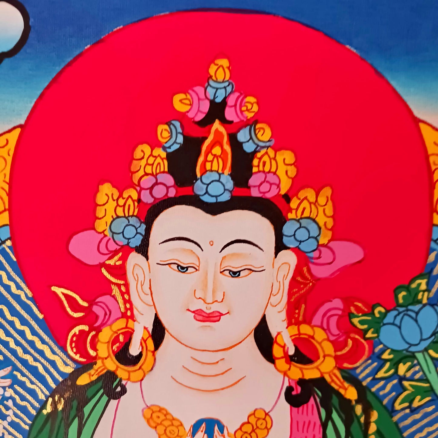 Large Chenrezig Art Thangka Painting