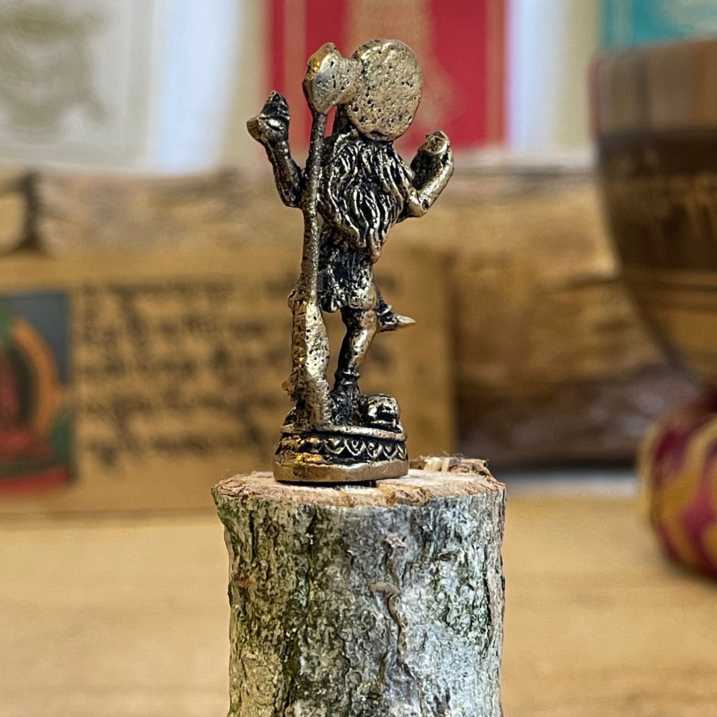 Tiny Shiva Nataraja Brass Statue 4 cm