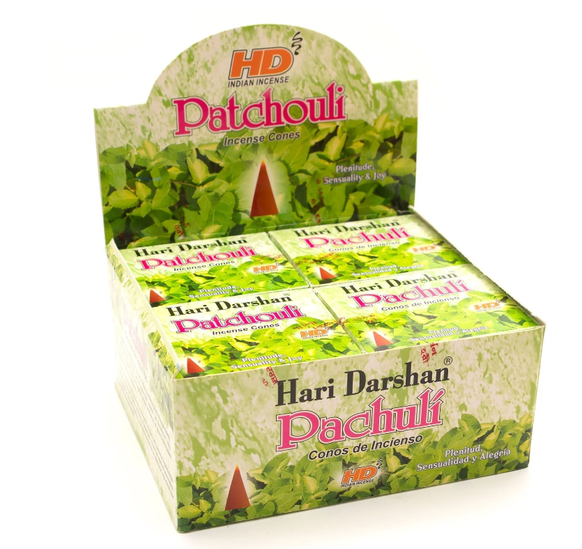 Hari Darshan Patchouli Incense Cones – Earthy Calm & Meditation Balance