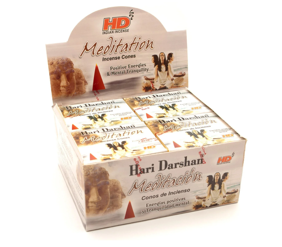 Hari Darshan Meditation Incense Cones – Calming Aroma for Mindful Practice