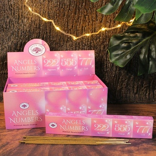 Green Tree Angel Numbers Incense Sticks – Hand Rolled Natural Spiritual Aroma