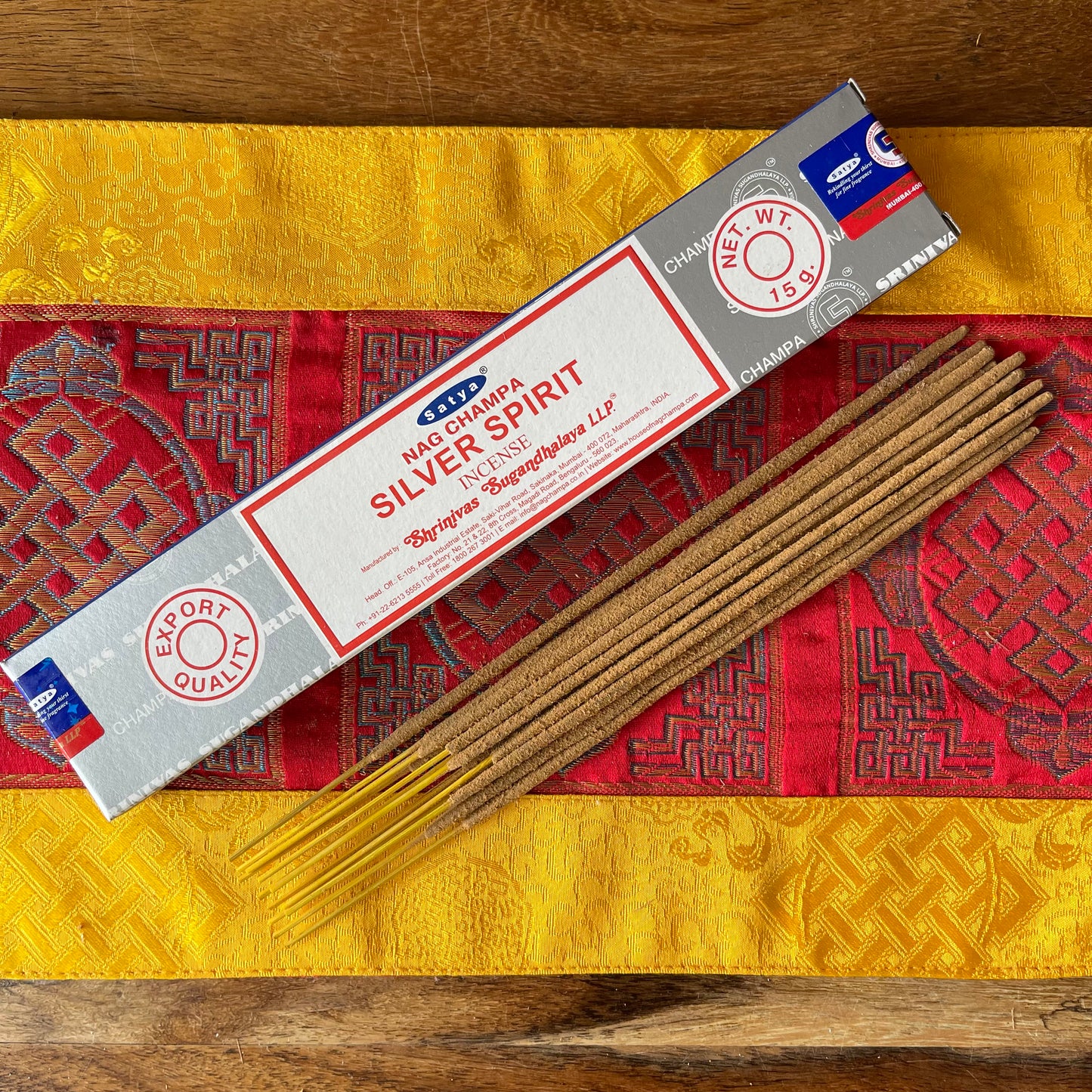 Silver Spirit Incense Sticks by Satya