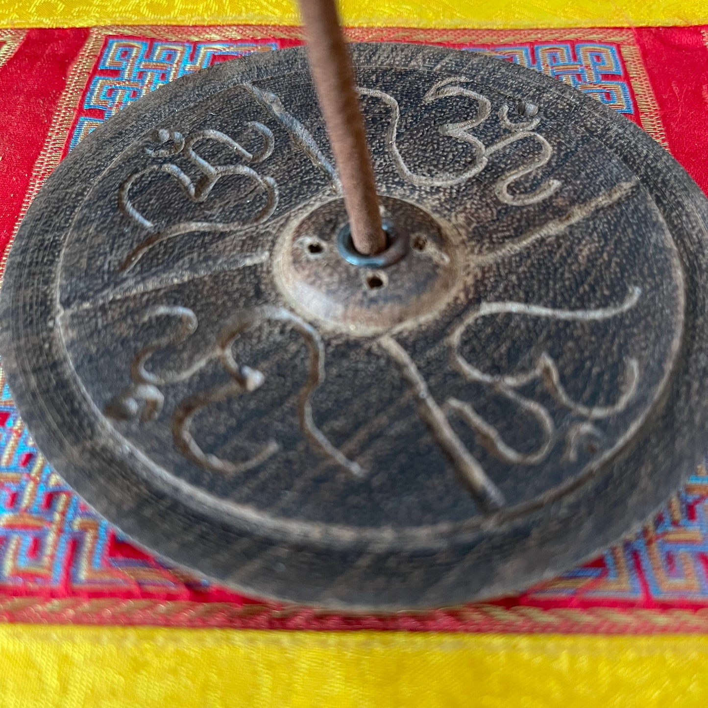 Om Tibetan Incense Holder