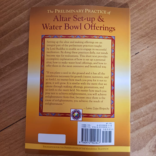 Alter Setup & Water Bowl Offerings | Book