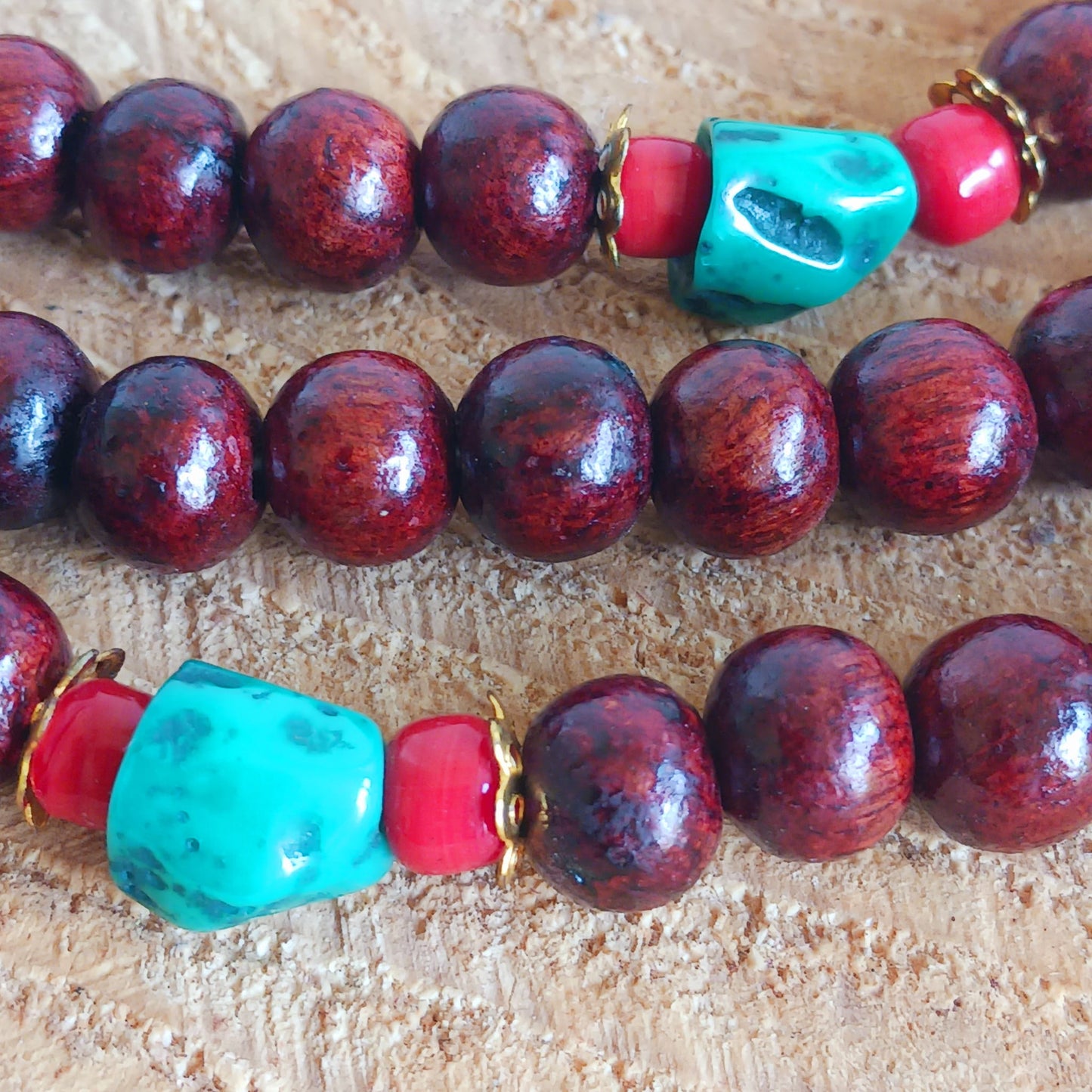 Buddhist Prayer Beads | Wood Meditation Mallah Beads
