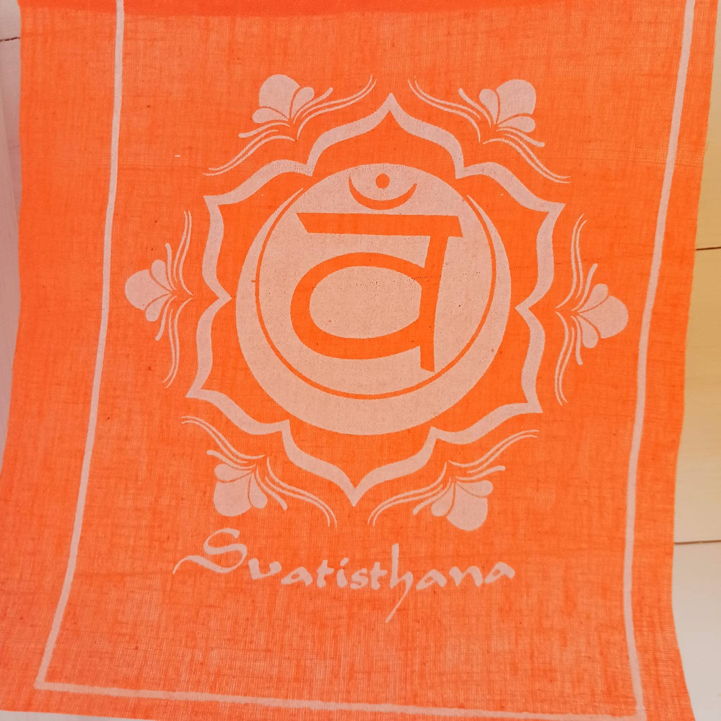 Sanskrit Chakra Prayer Flags | 21cm x 21cm