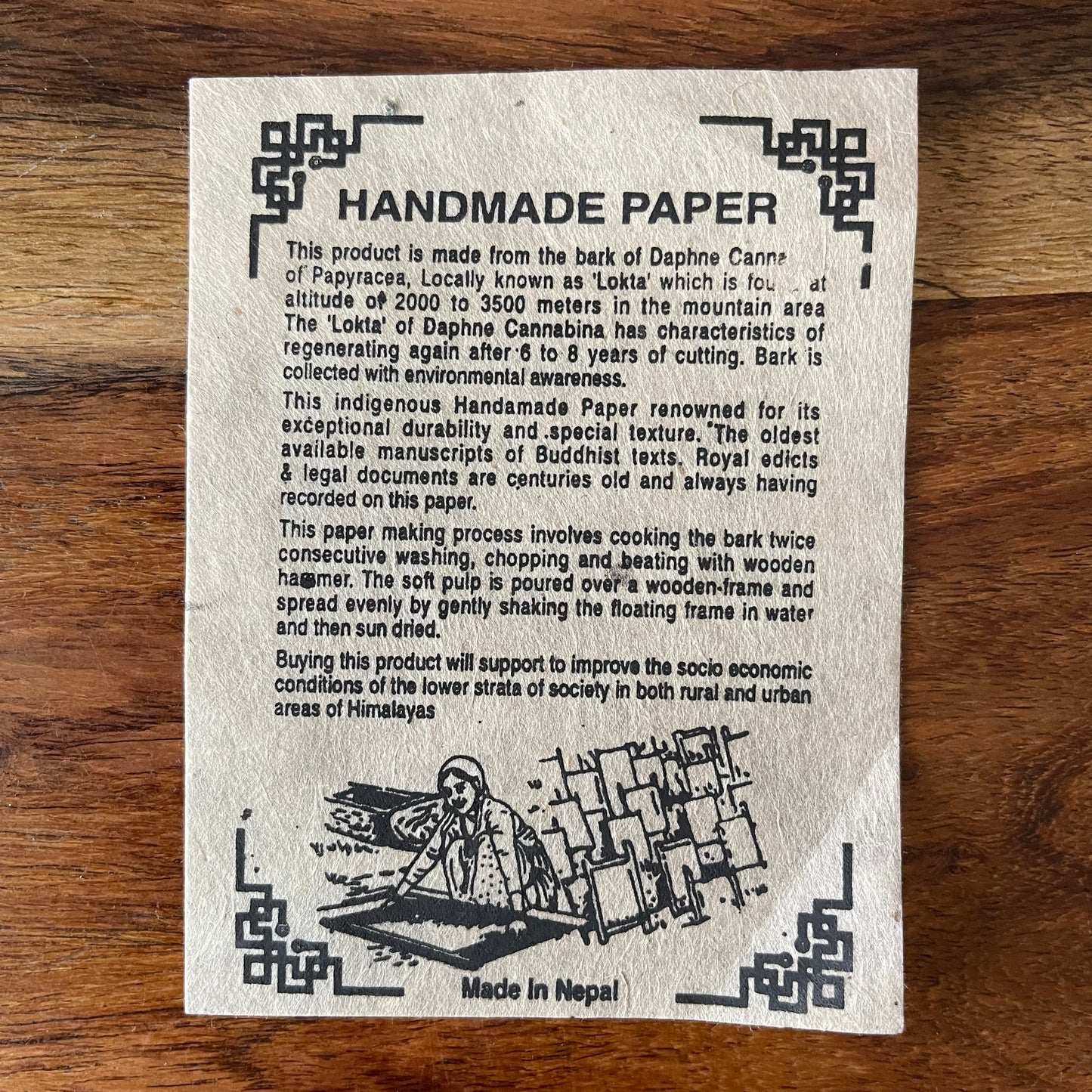 Buddha Himalayan Lokta Notebook Small