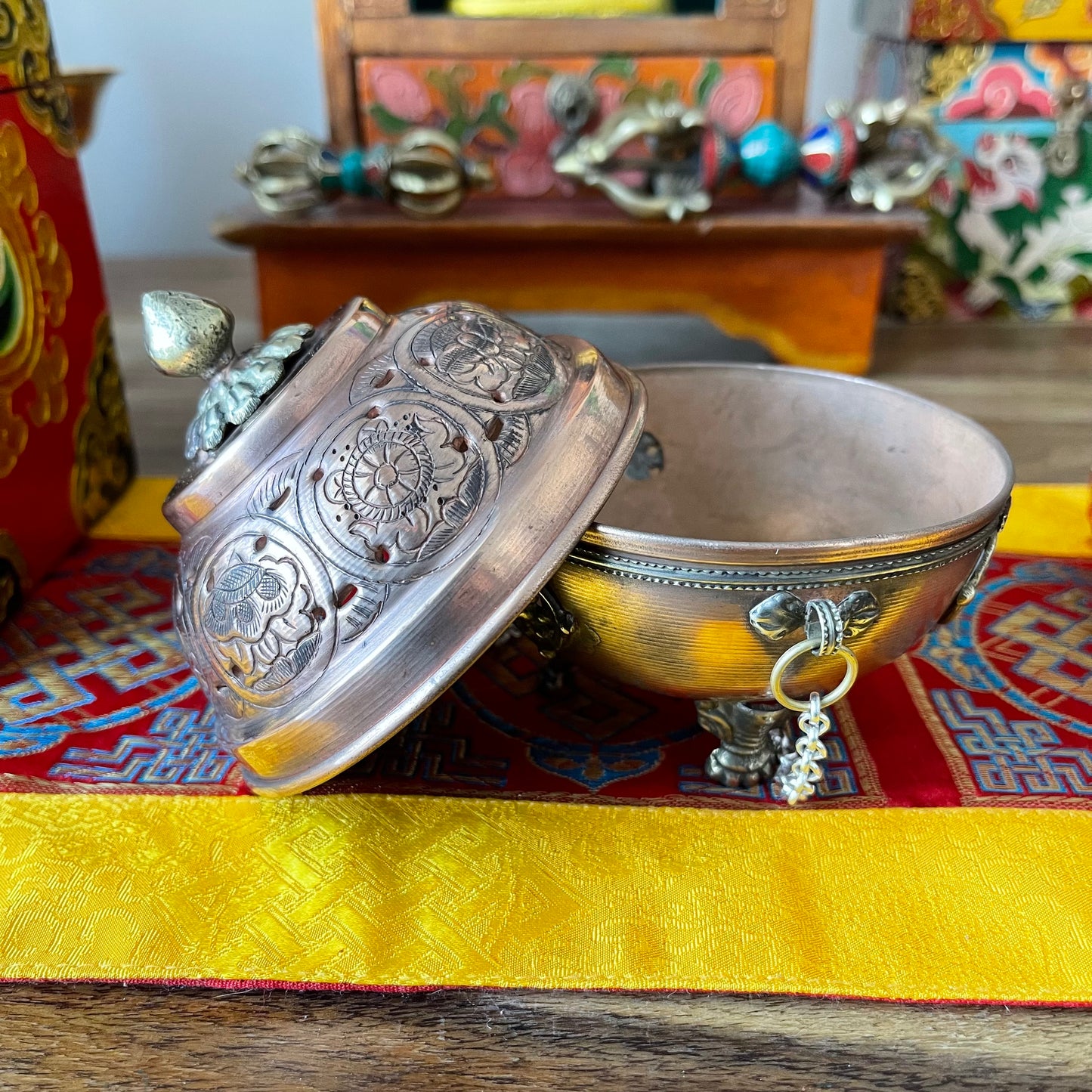 Tibetan Buddhist Hanging Incense Burner