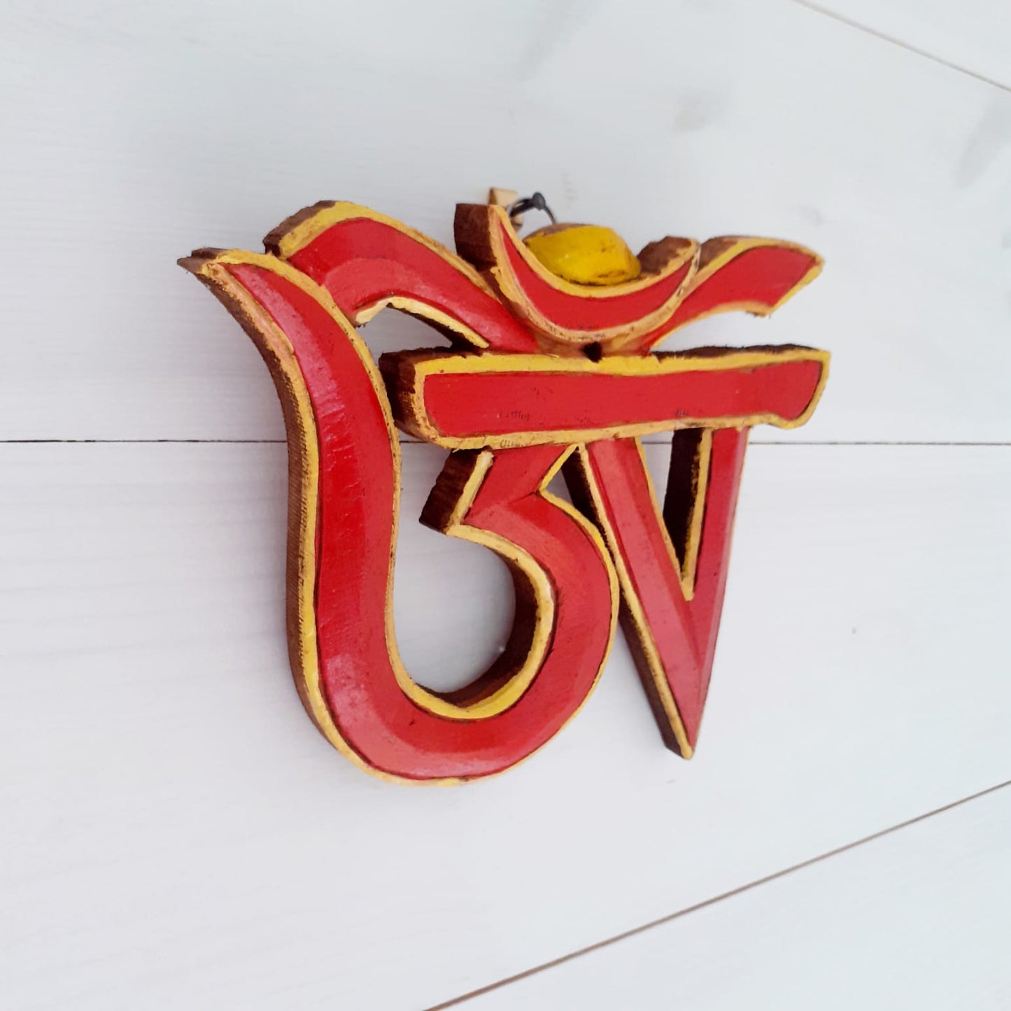 Tibetan Om Symbol Wooden all Hanging