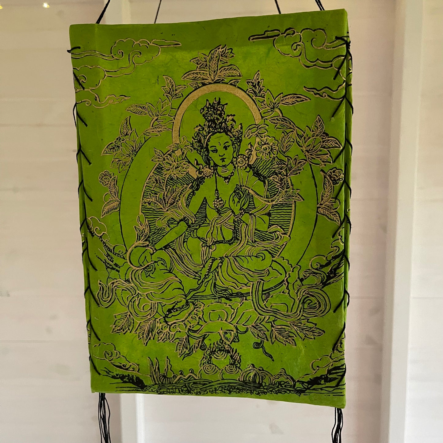 Lokta Paper Nepalese Lampshade Green Tara | Green