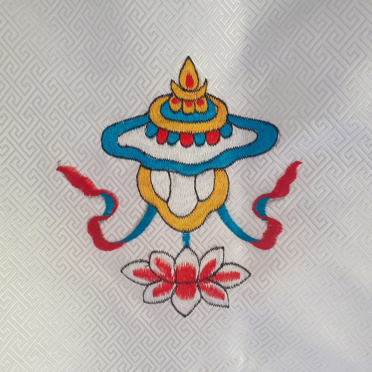 Eight Auspicious Tibetan Door Curtain approx 85cm x 175cm