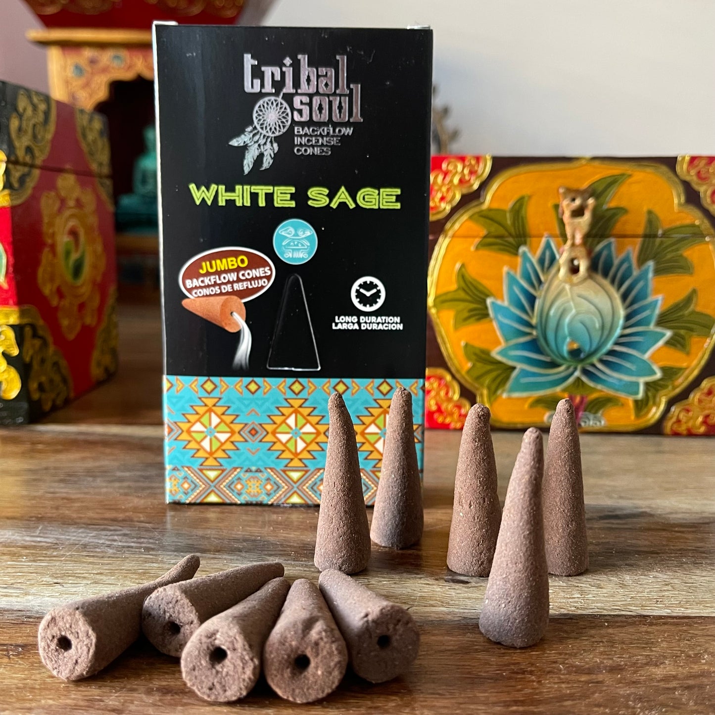 Tribal Soul White Sage Backflow Incense Cones