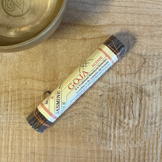 Chandra Devi Goja Tibetan Incense sticks – Musk & Jasmine Himalayan blend, handmade for meditation and spiritual rituals