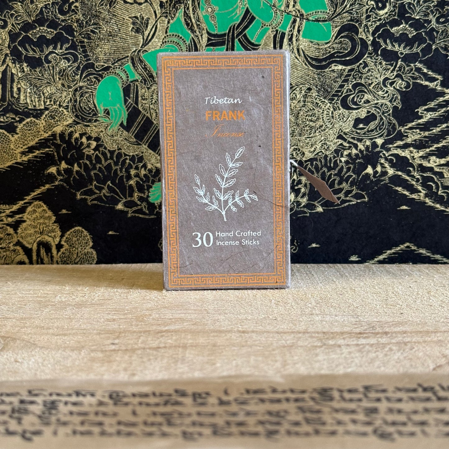 Tibetan Frankincense Sticks – Handmade Incense for Puja & Meditation

Natural Tibetan Frankincense sticks for puja & meditation. Handmade in Nepal. Calms the mind & uplifts energy. Includes 30 sticks & holder.