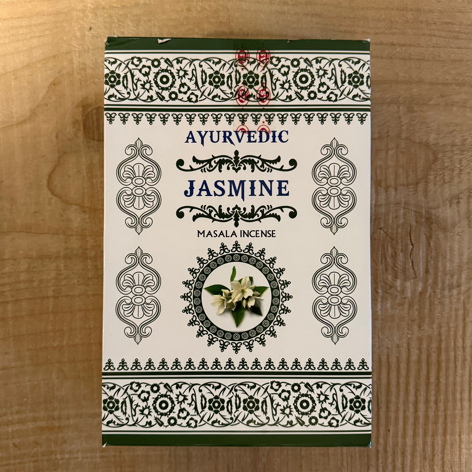 Jasmine Ayurvedic Masala Incense Sticks, natural handcrafted aromatherapy incense