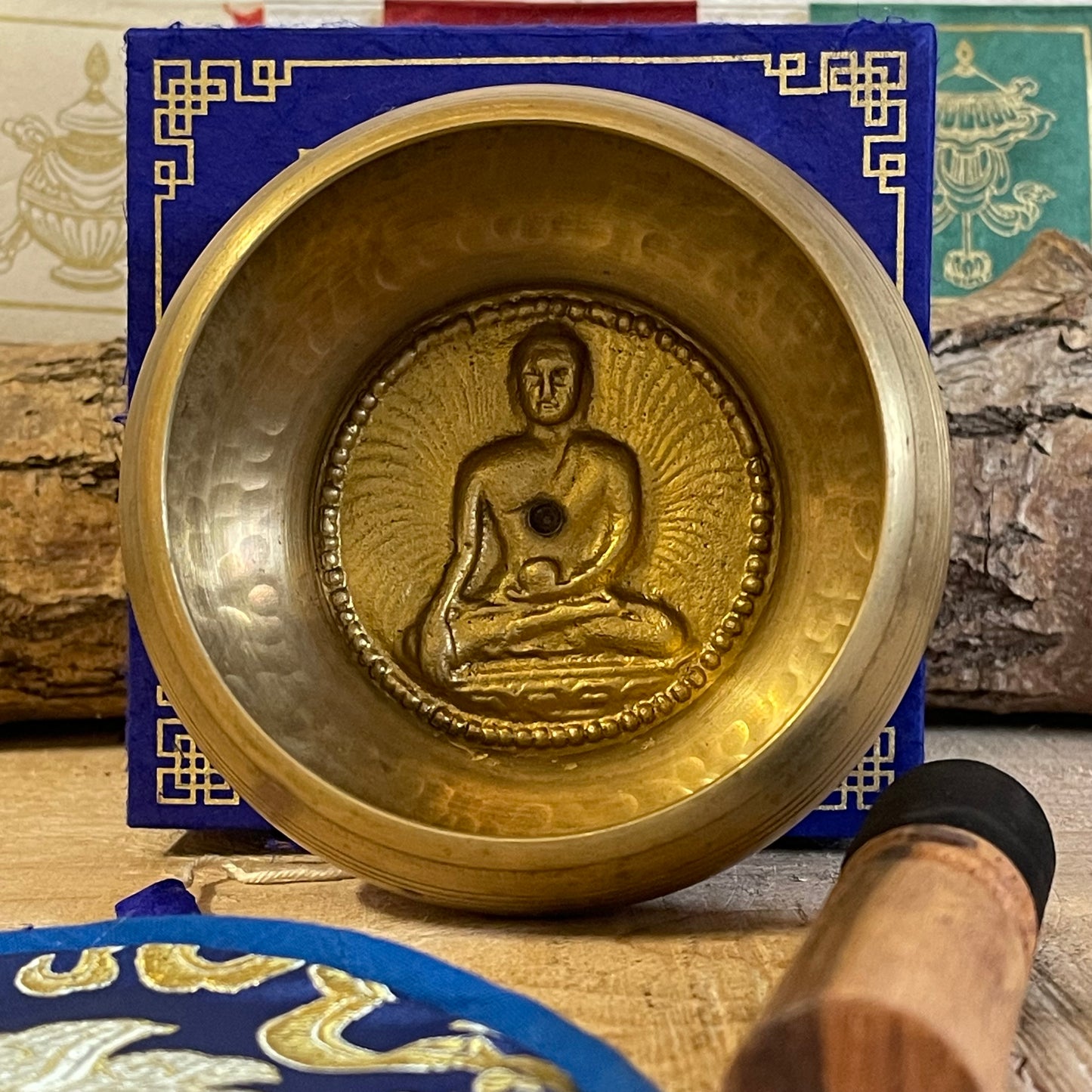 Buddha Singing bowl gift set Medicine Buddha