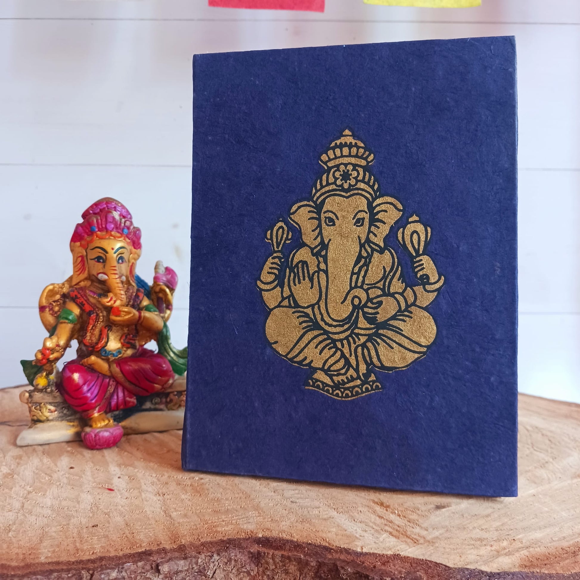 Himalayan Lokta Handmade Eco Notebooks | Ganesh purple