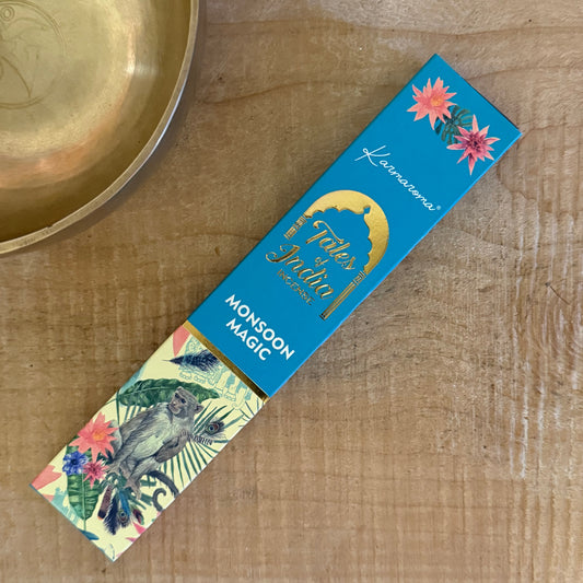 Monsoon Magic Tales of India Incense – Earthy Rain & Green Notes