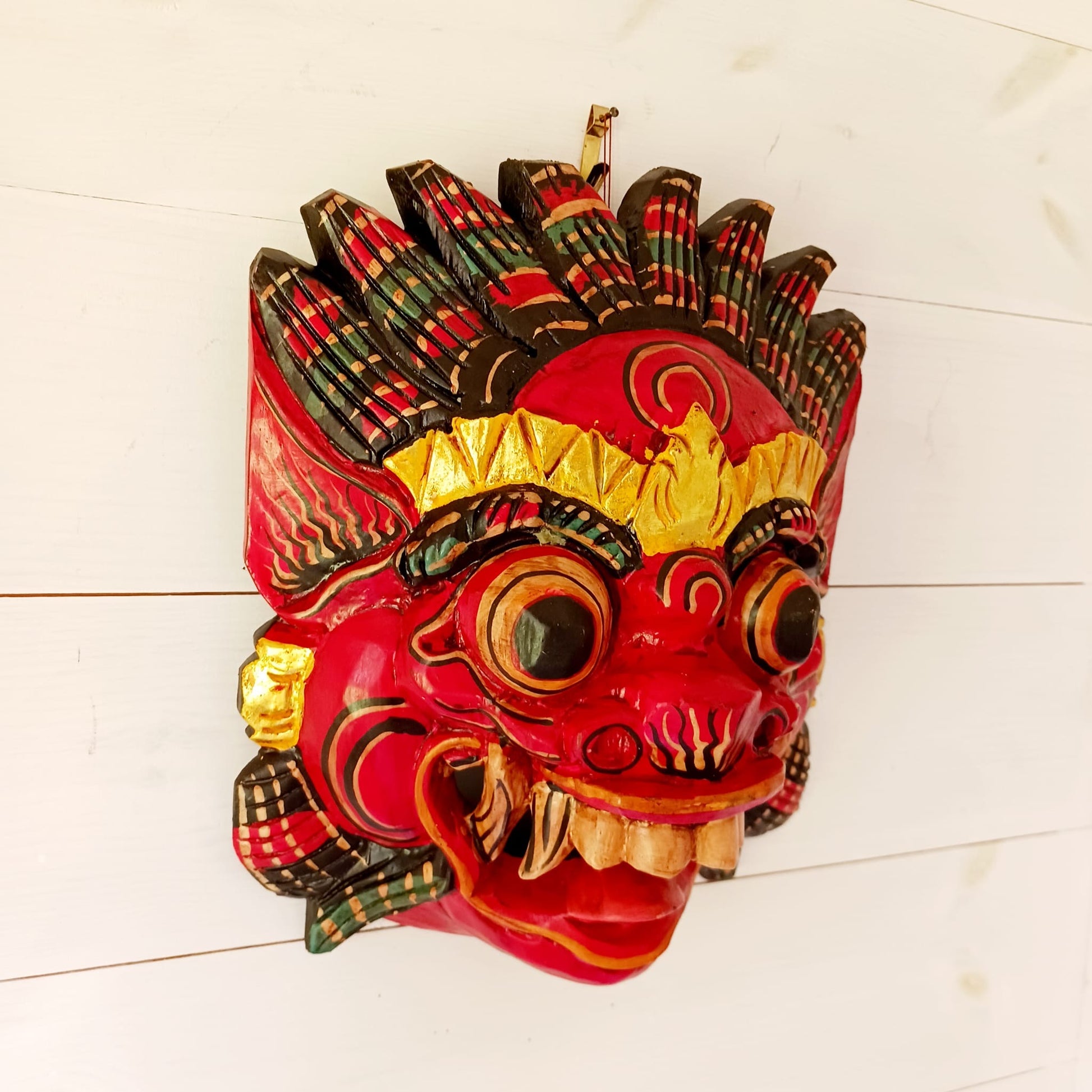 Handcarved Balinese Raksassa Mask | Large