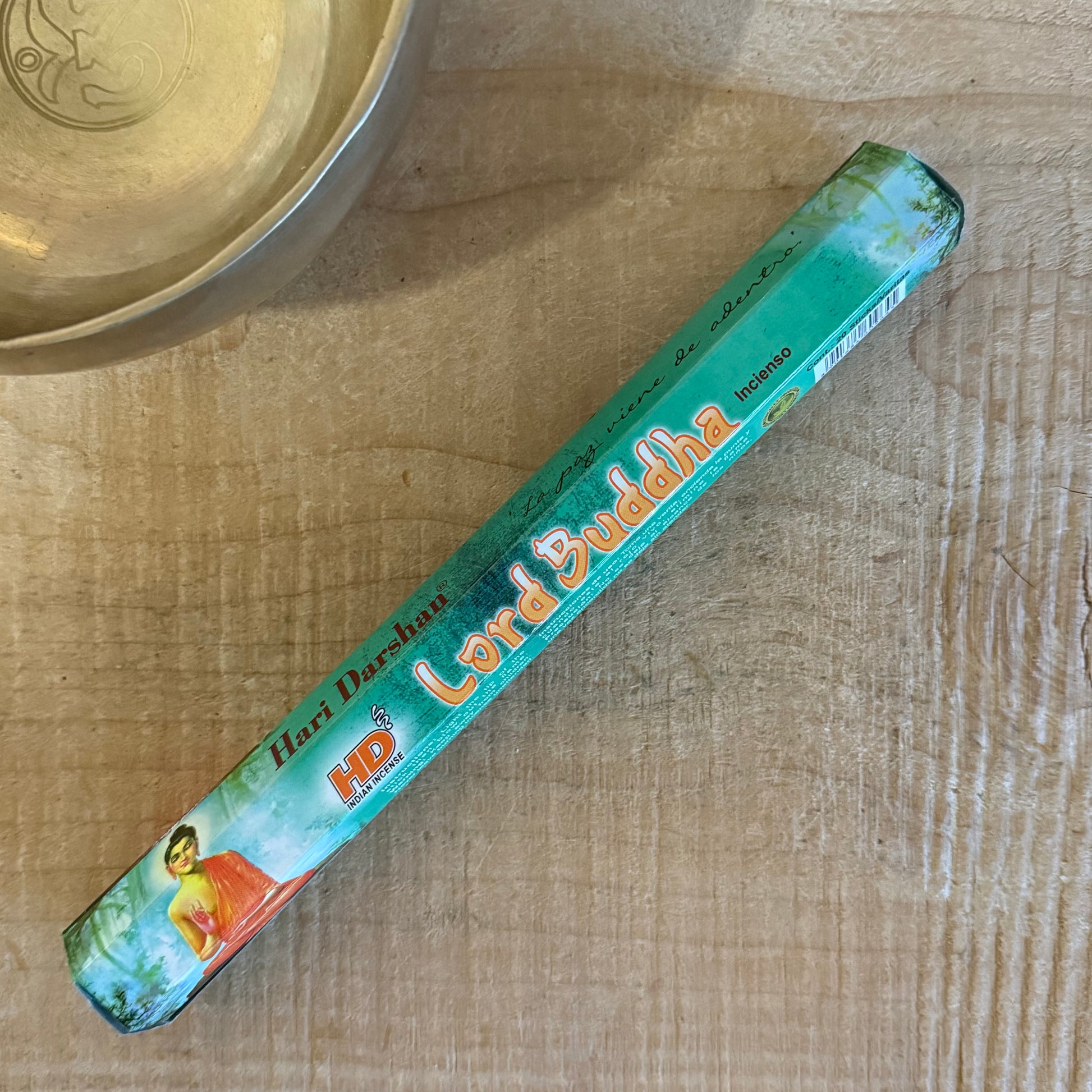 Lord Buddha Hexagon incense by Hari Darshan. A traditional Buddhist incense for meditation, devotion, and creating a calm spiritual atmosphere.