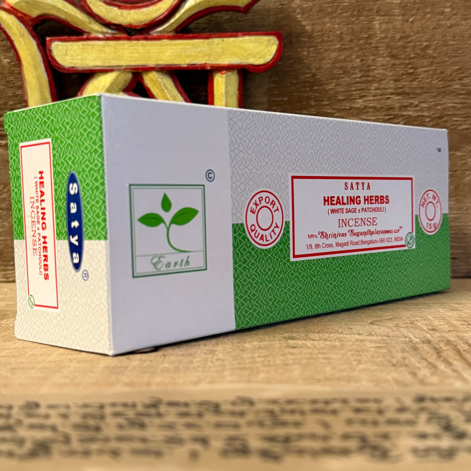 Step gently into balance with the Satya Earth Healing Herbs Incense Sticks, a sacred blend that unites the cleansing power of white sage with the grounding essence of patchouli. Traditionally known as sacred sage, white sage has long been used in rituals of purification, renewal, and spiritual protection. The deep, earthy warmth of patchouli enriches this sacred smoke, creating a harmonious fragrance that restores peace and uplifts the spirit.