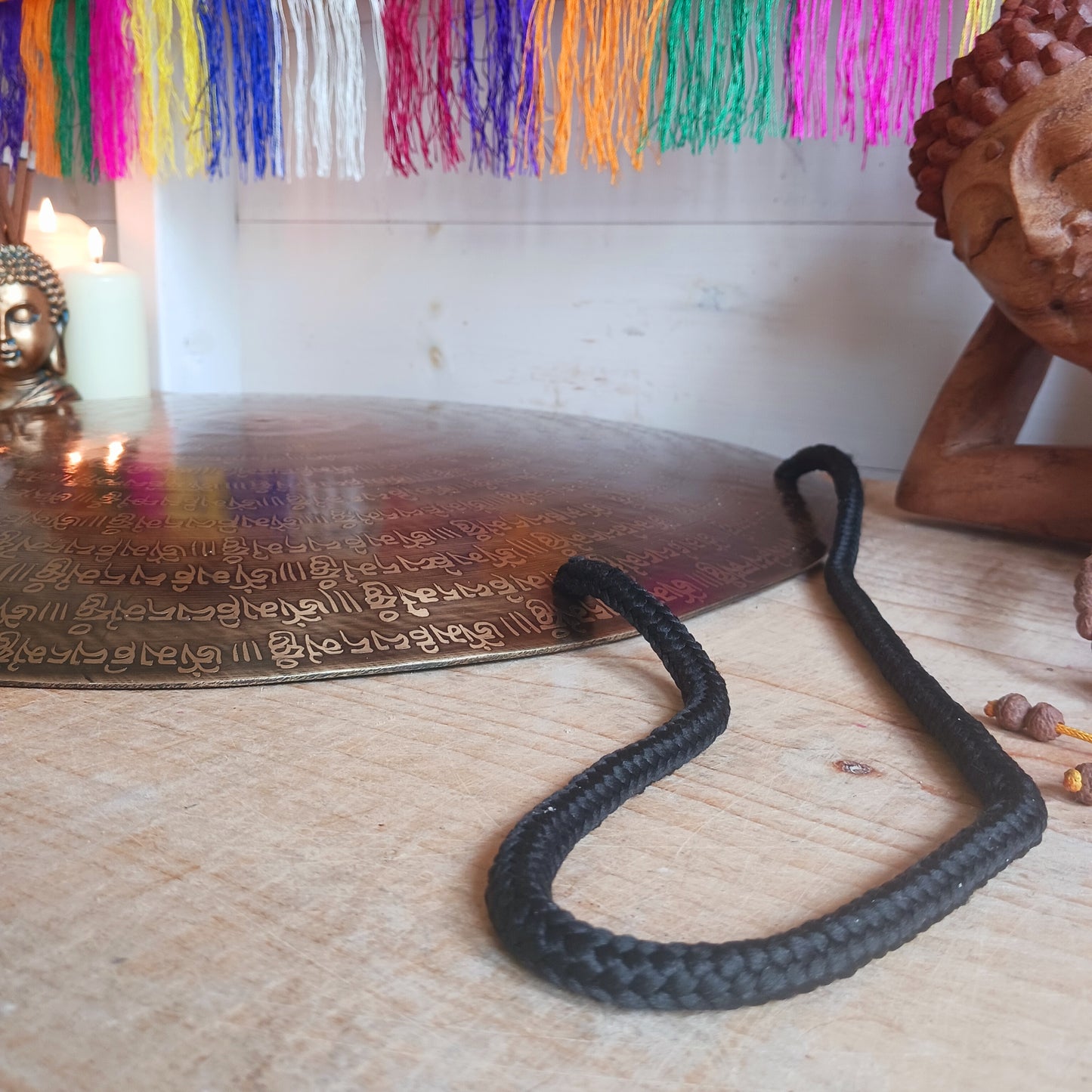 Hand beaten Om Mani Mantra Gong