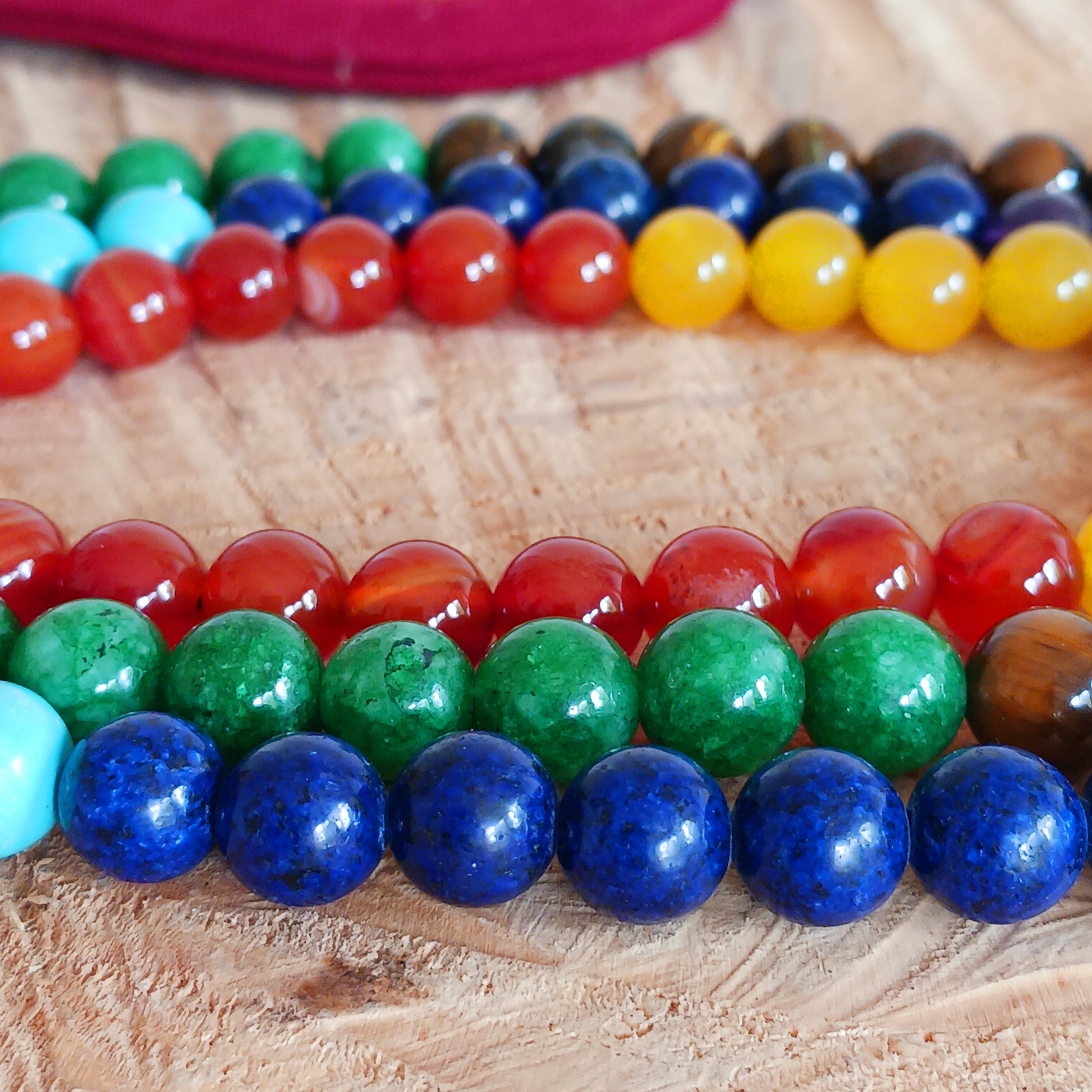 Gemstone mallah beads