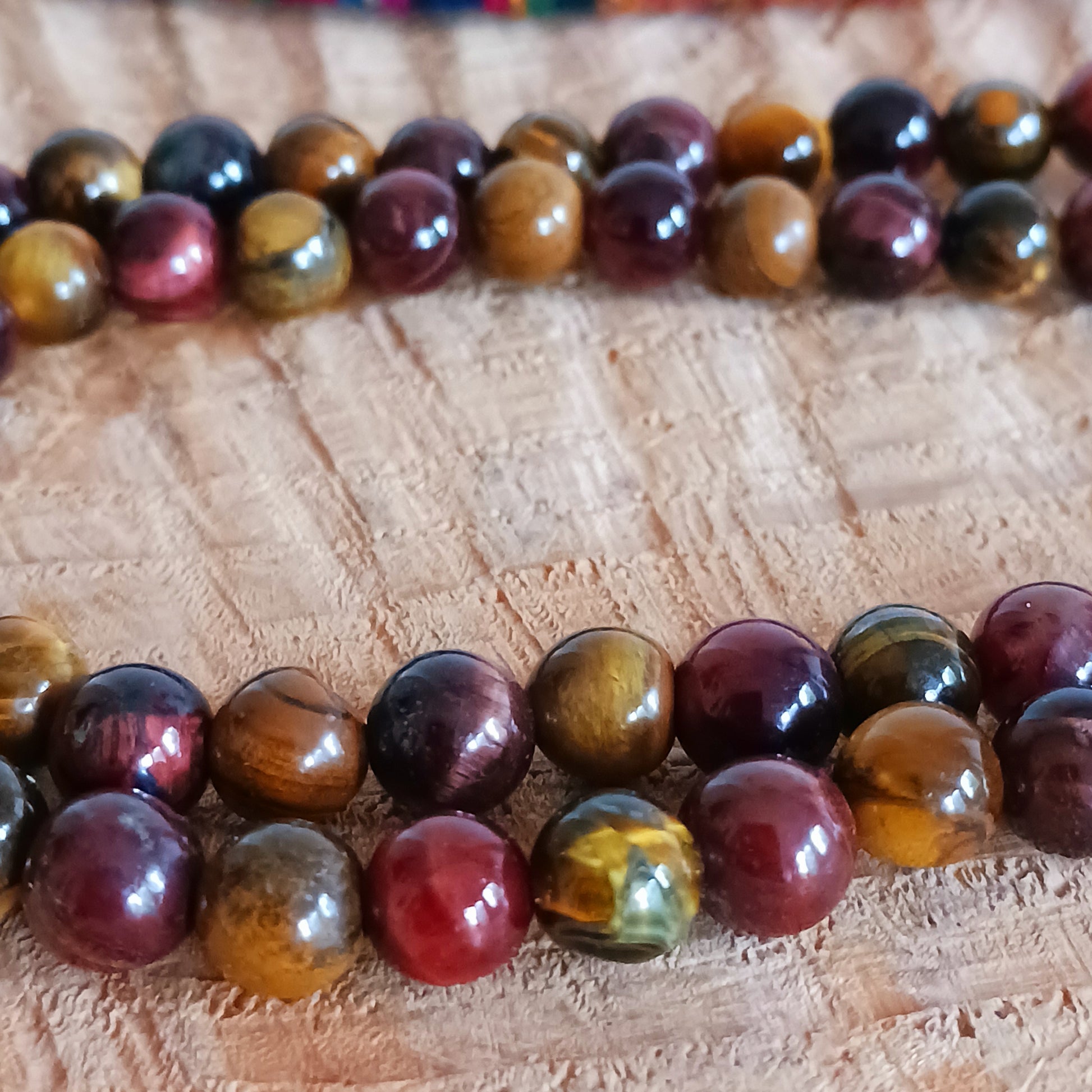 Tiger's eye mala beads