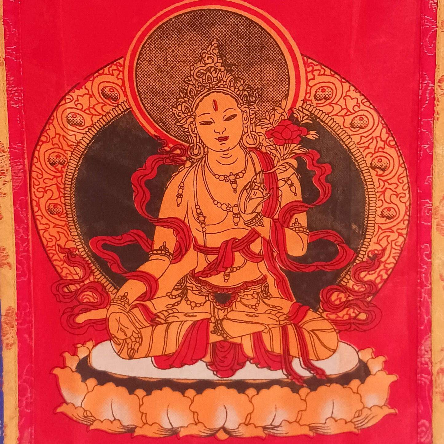 White Tara, known as Sita Tara in Sanskrit, is worshipped as the mother of all Buddhas and an embodiment of the maternal aspect of compassion. 