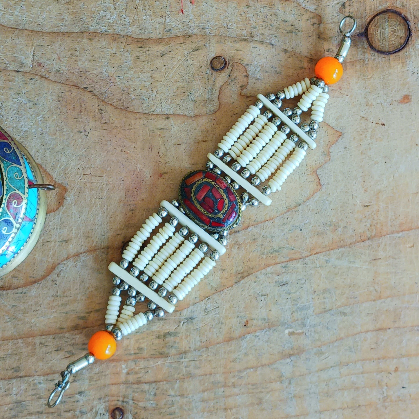 Handcrafted in Nepal, these Tibetan six line bead bracelets boast an antique, rustic quality that draws directly from the region's rich cultural and artisan legacy.