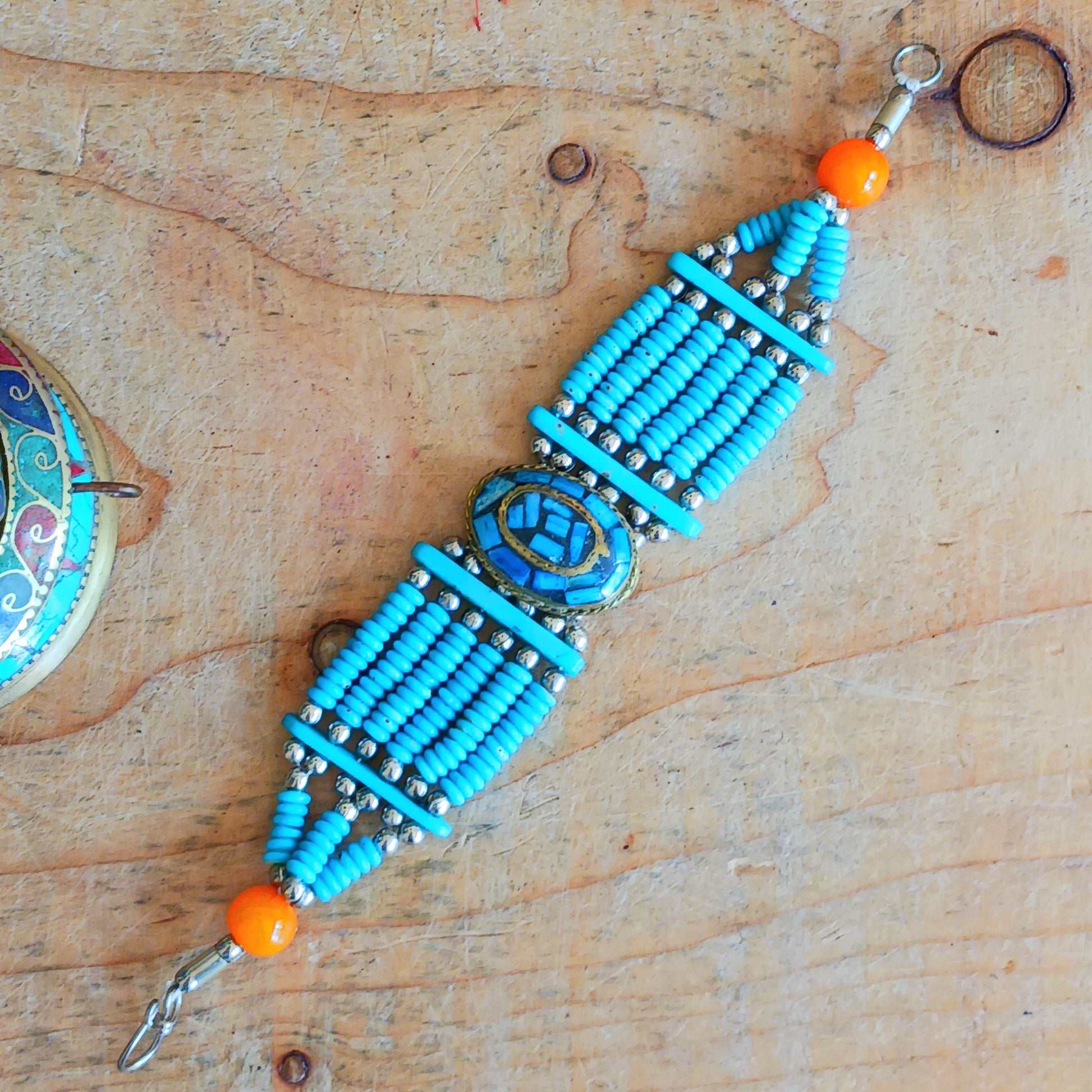 Handcrafted in Nepal, these Tibetan six line bead bracelets boast an antique, rustic quality that draws directly from the region's rich cultural and artisan legacy.