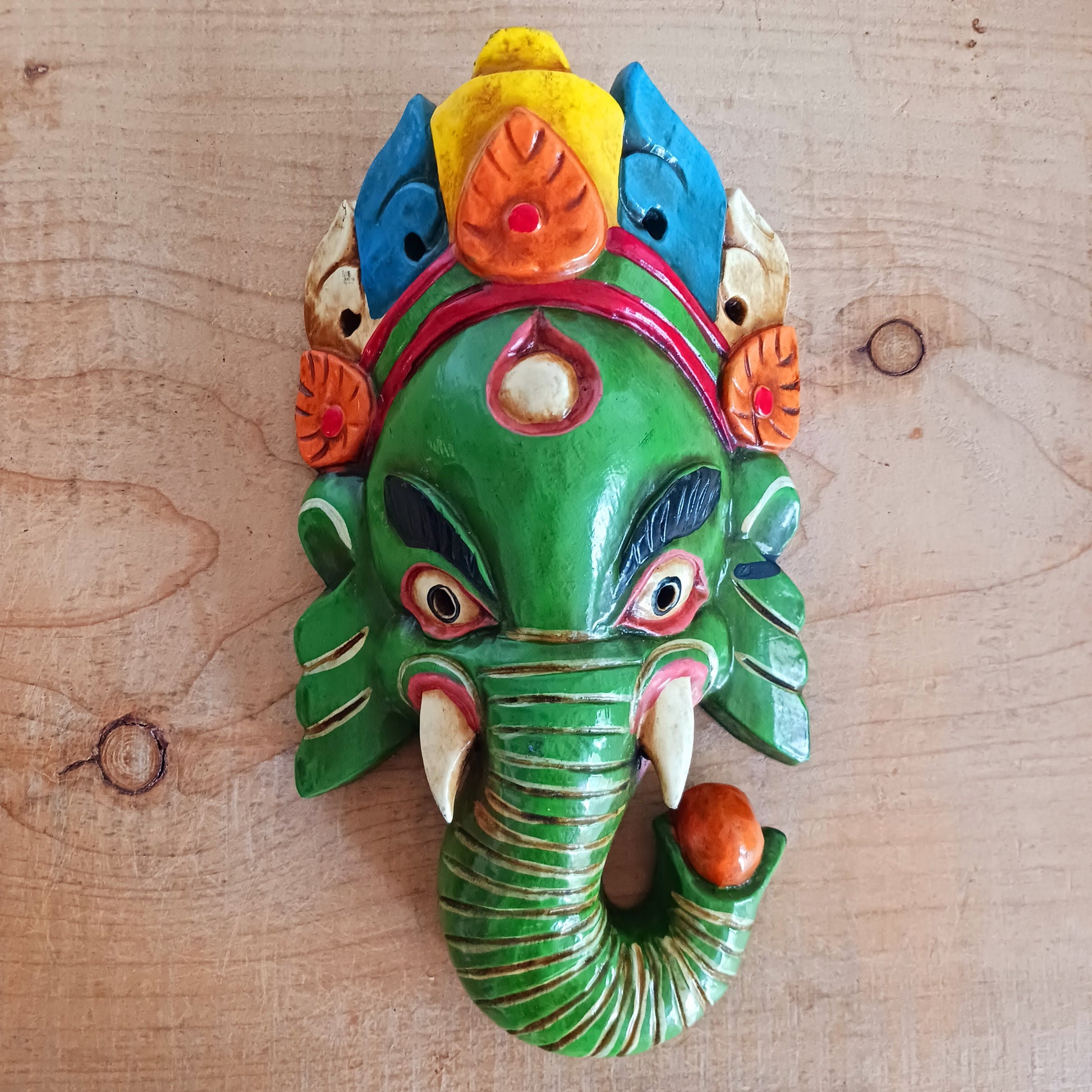 Ganesh, the elephant headed god of wisdom and success is the defender and remover of obstacles and has to be propitiated first before worship to other gods. He is one of the sons of Shiva.