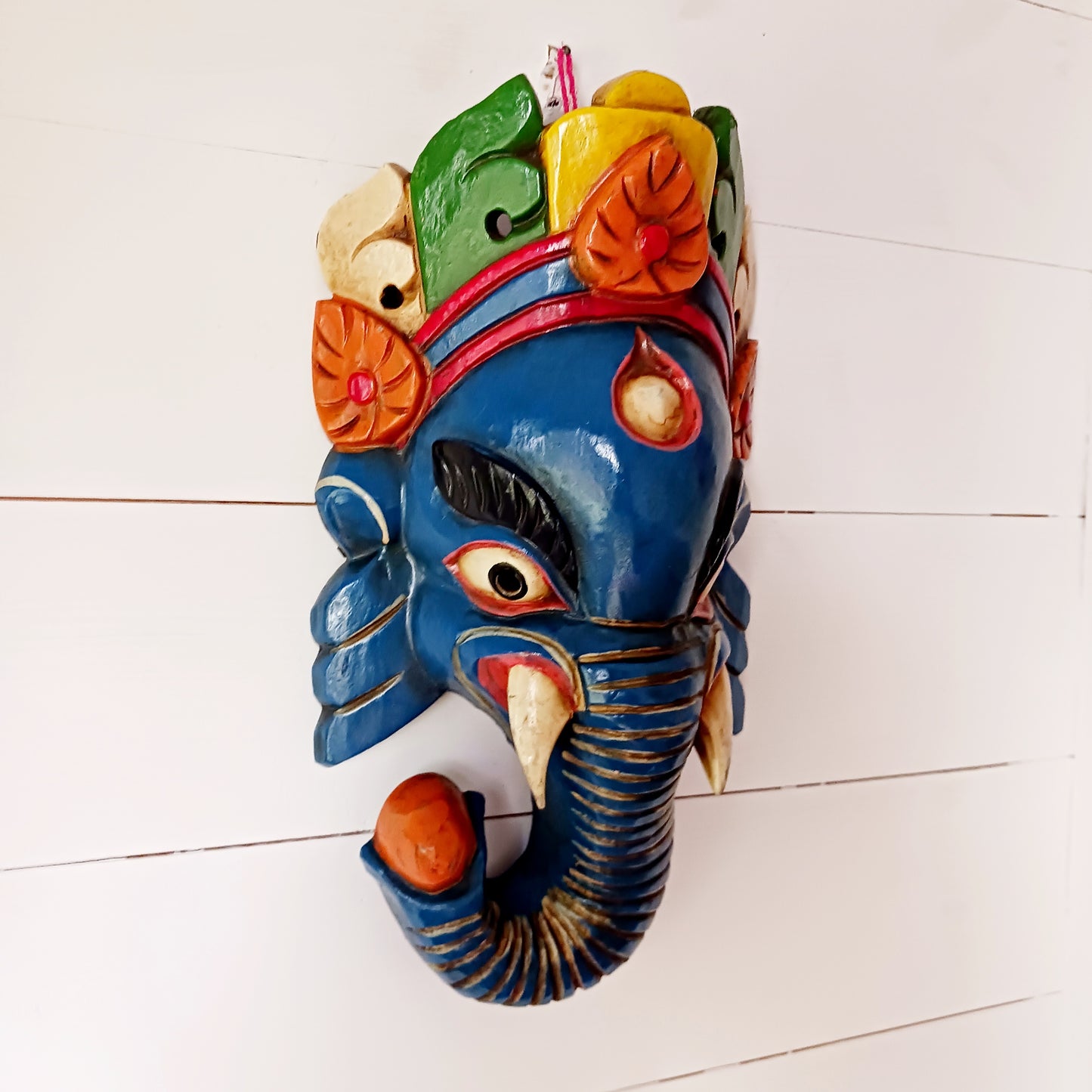 Ganesh, the elephant headed god of wisdom and success is the defender and remover of obstacles and has to be propitiated first before worship to other gods. He is one of the sons of Shiva.