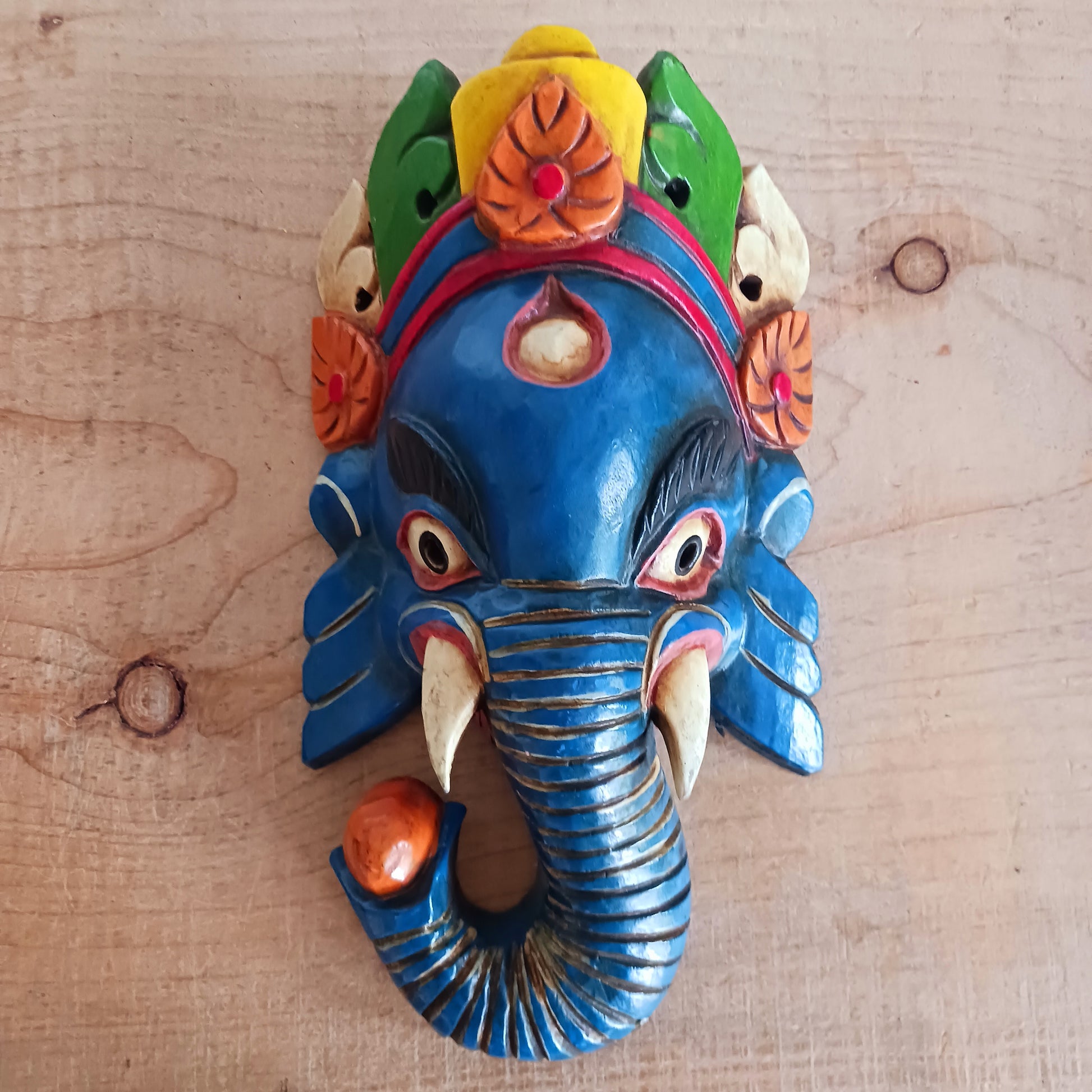 Ganesh, the elephant headed god of wisdom and success is the defender and remover of obstacles and has to be propitiated first before worship to other gods. He is one of the sons of Shiva.