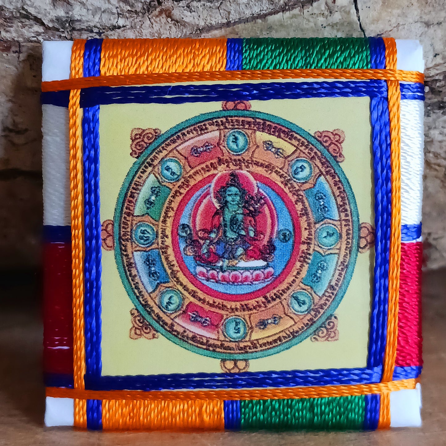 Experience divine protection with the handmade Green Tara Protection Amulet, a masterpiece of spirituality crafted in Nepal.