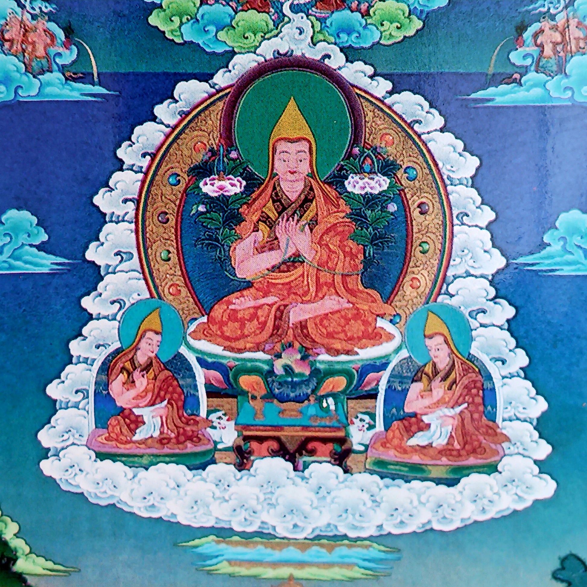 This text contains a method for practicing the Hundred Deities of Tushita (Ganden Lhagyama) according to the instructions of Lama Zopa Rinpoche. Ganden Lama is a seven-limb practice related to Lama Tsongkhapa.