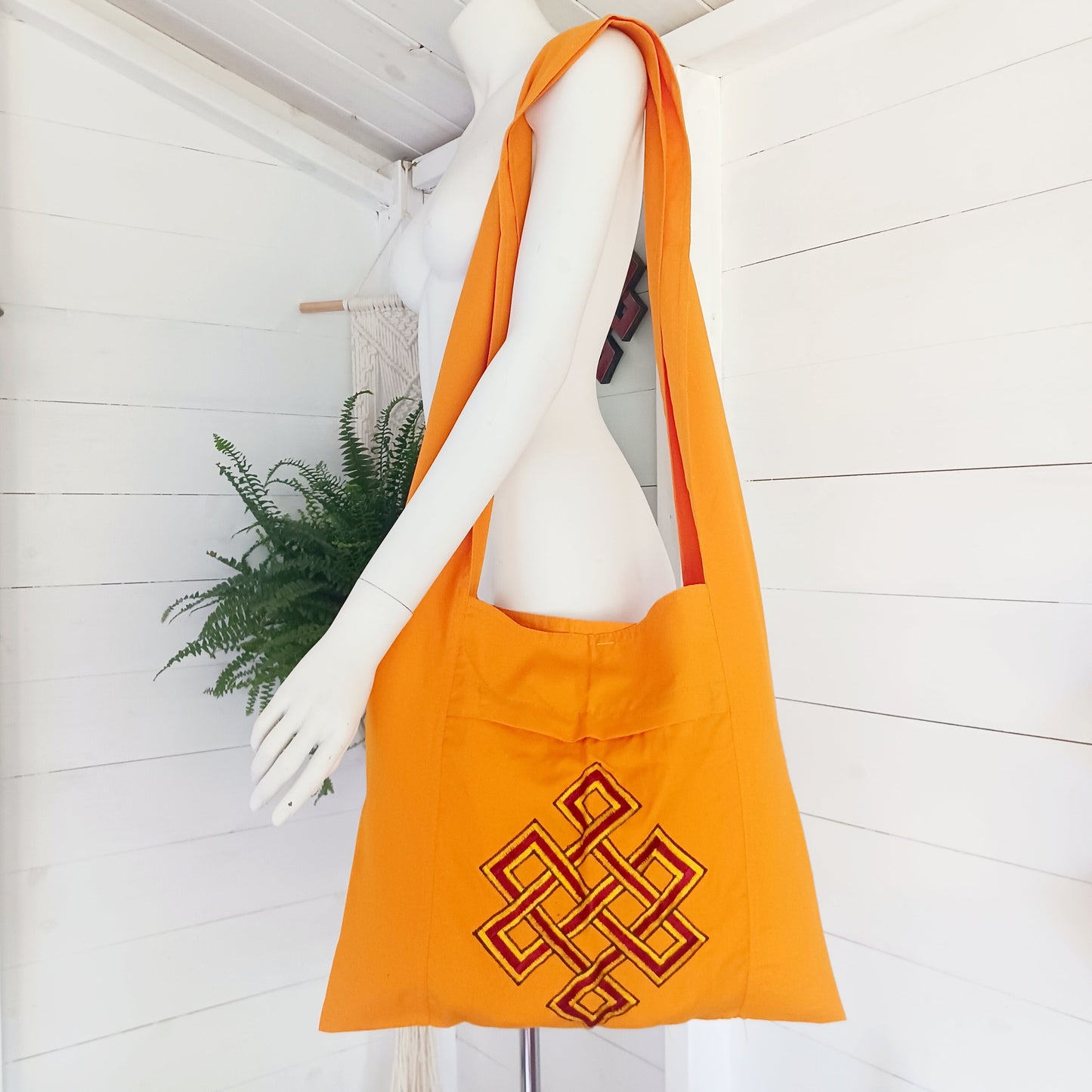 Lama Monk Bag with Endless Knot